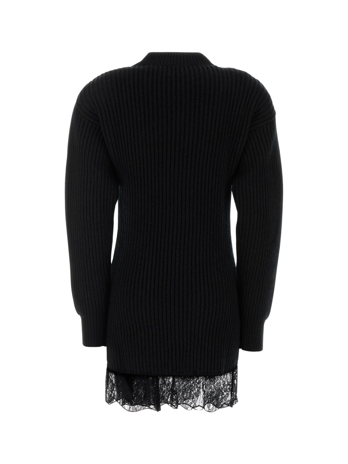 Abito corto in maglia a coste con dettagli in pizzo<BR/> GiUSEPPE DI MORABITO 07PFKND411 1675999 