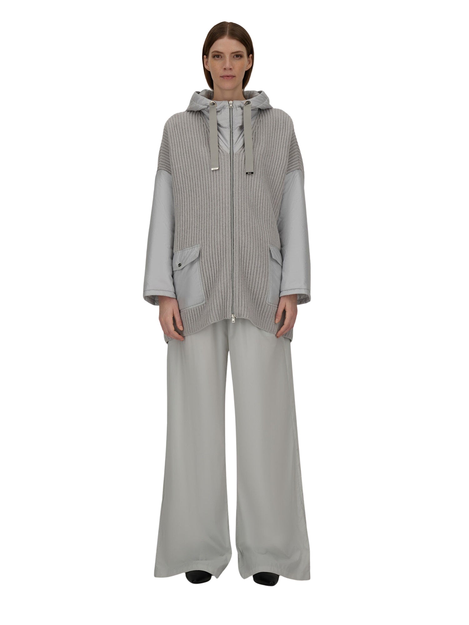 Giacca resort in pura lana a costa inglese e nylon ultralight Herno MC00036DR 702649404 