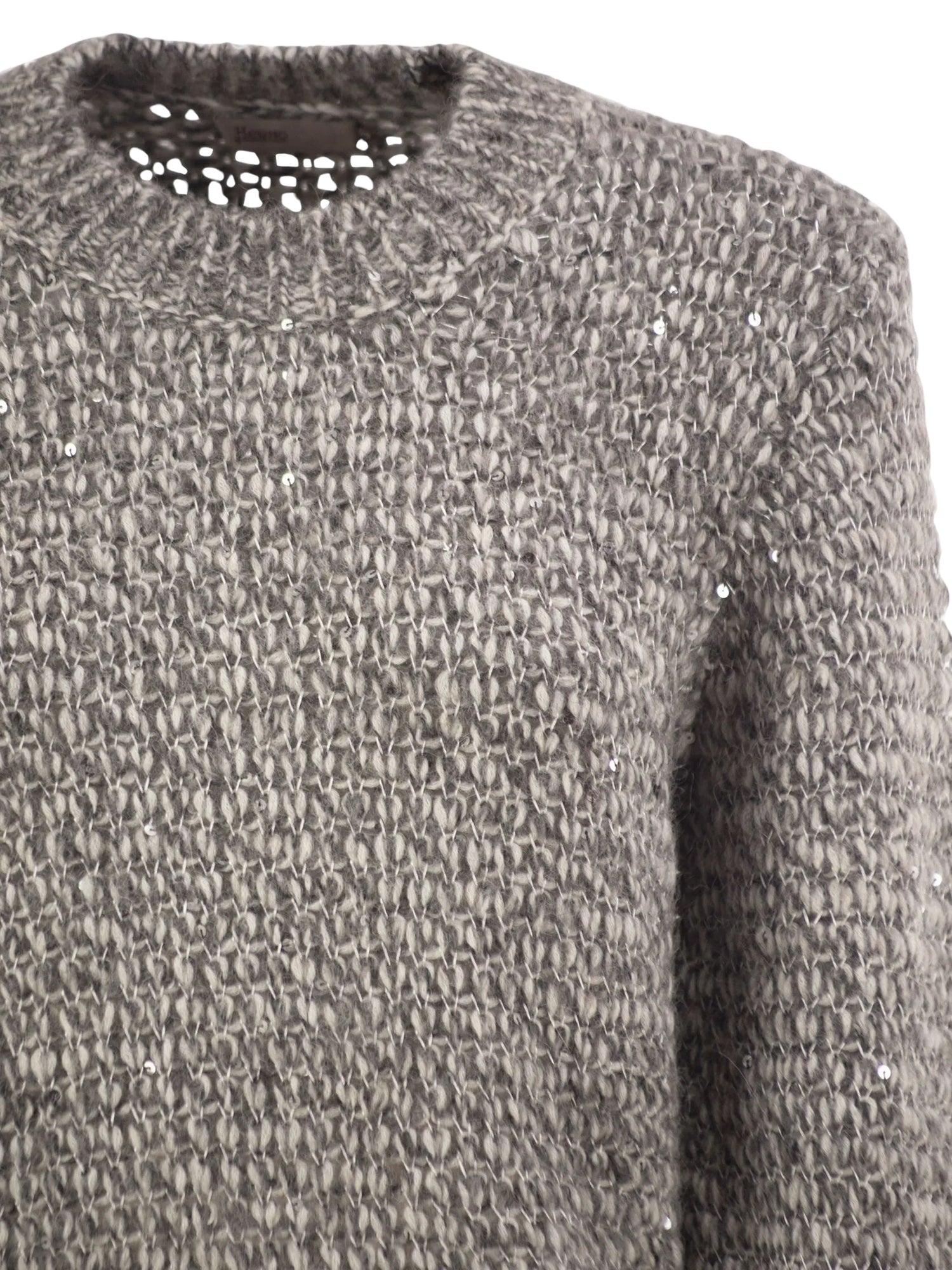 Maglione in maglia testurizzata con paillettes Herno MG00050DR 703359460 