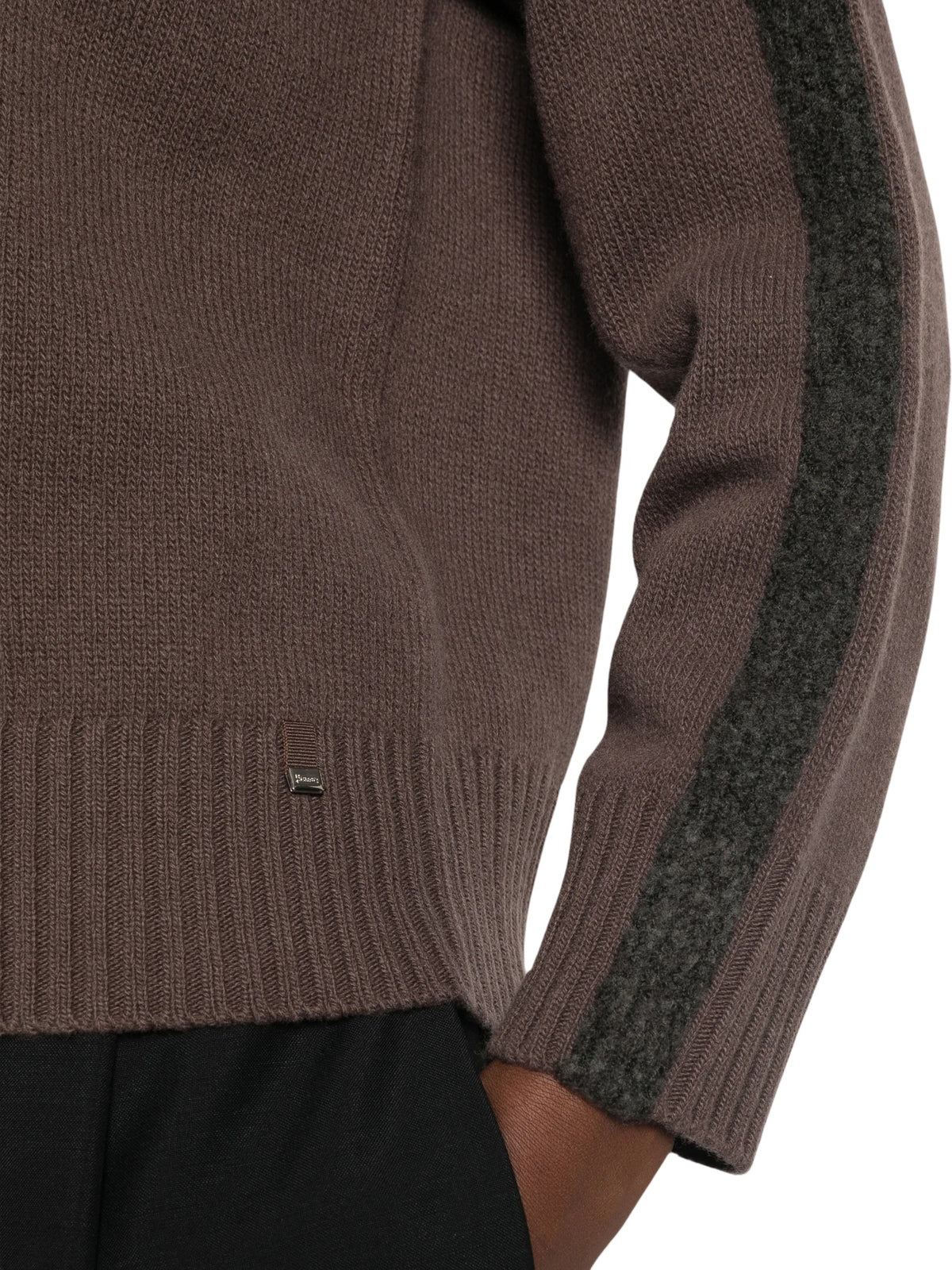 Maglione a coste con righe a contrasto Herno MG00062DR 701008810 