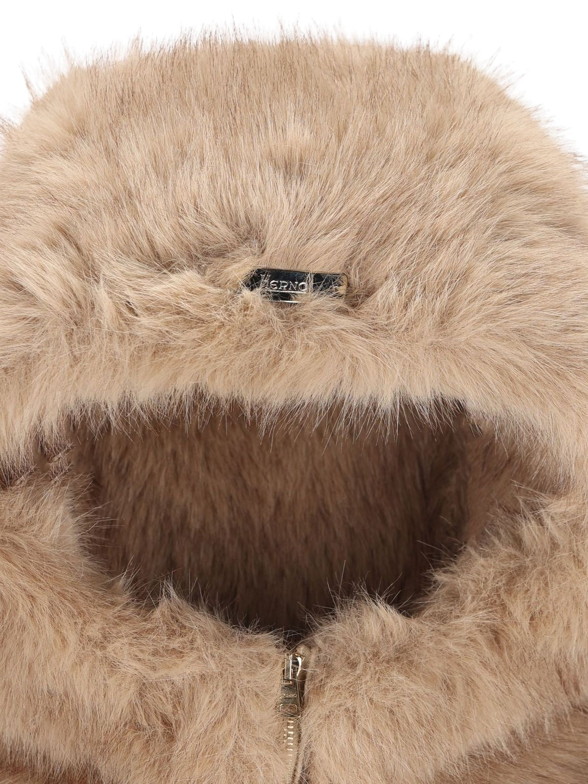 Cappuccio in ecopelliccia con zip Herno SCP00041D 129081985 