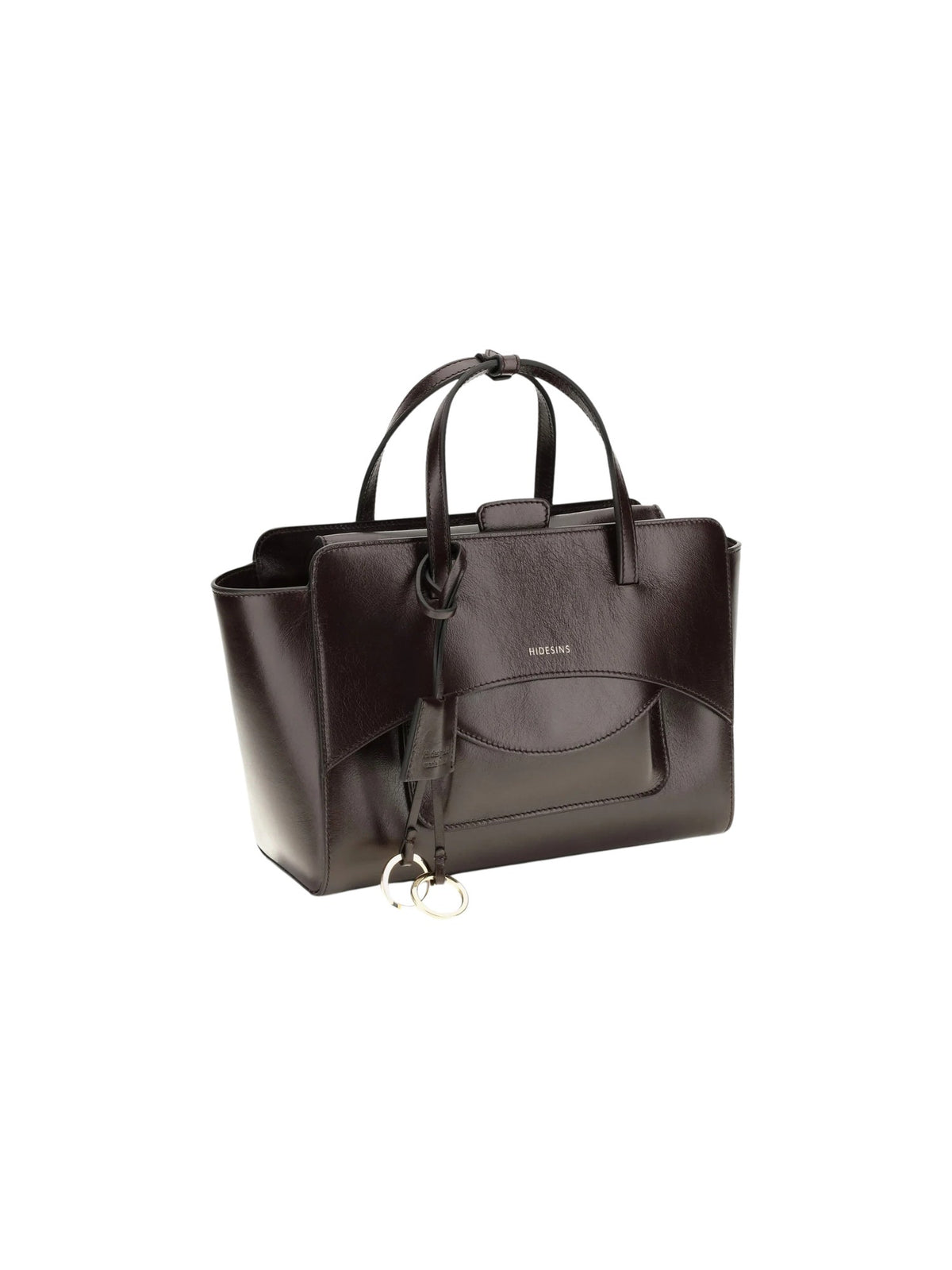 Borsa tote strutturata Flap M HIDESINS FL12CRBNT CRISP BURNT 