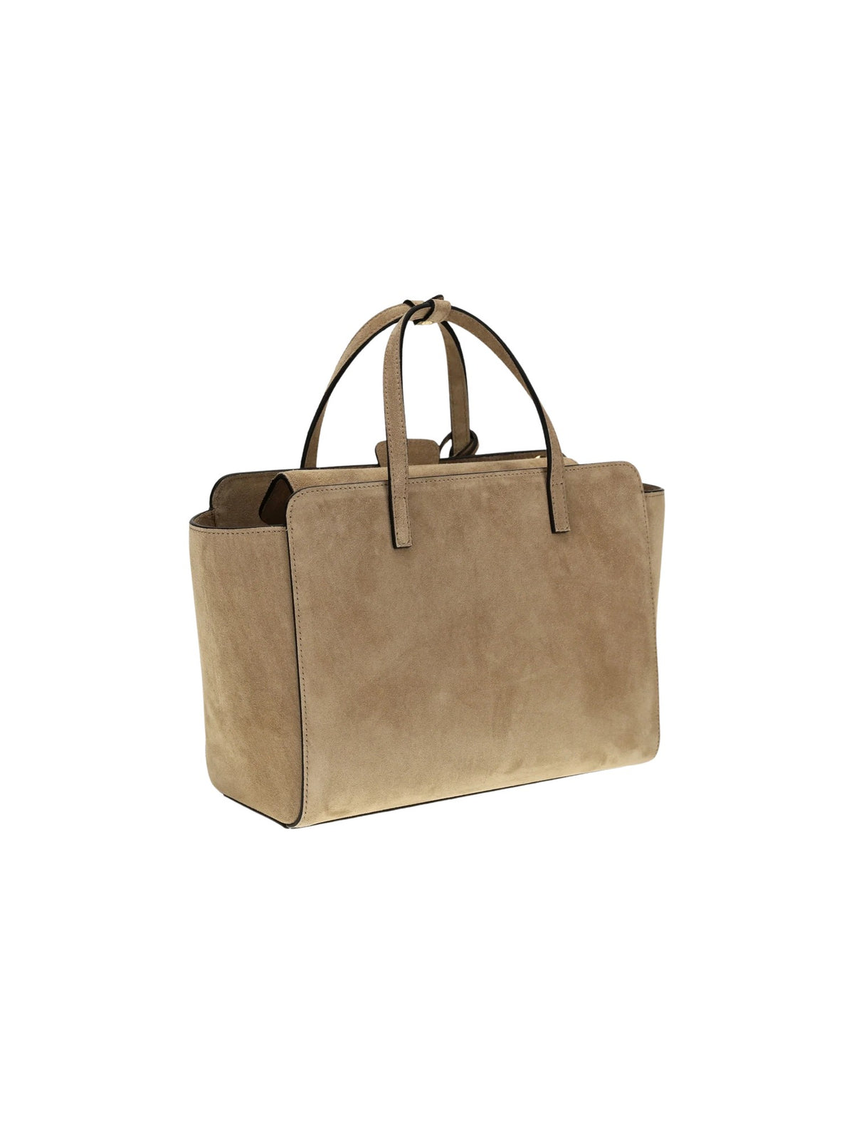 Borsa tote media Flap in suede HIDESINS FL12SDCML SUEDE CAMEL 