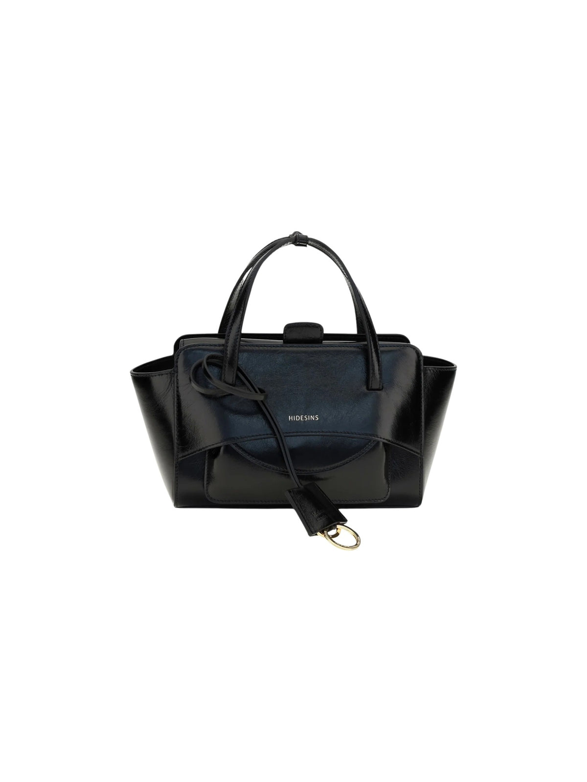 Borsa a spalla Flap Small con manico superiore HIDESINS FL13CRBLK CRISP BALCK 
