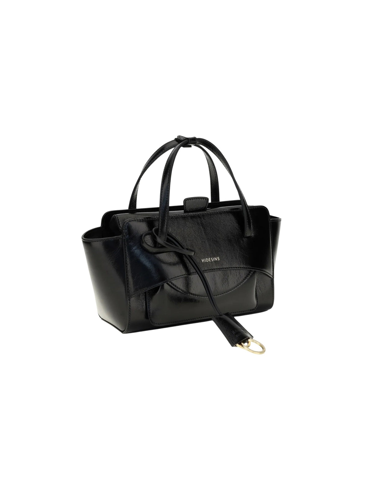 Borsa a spalla Flap Small con manico superiore HIDESINS FL13CRBLK CRISP BALCK 