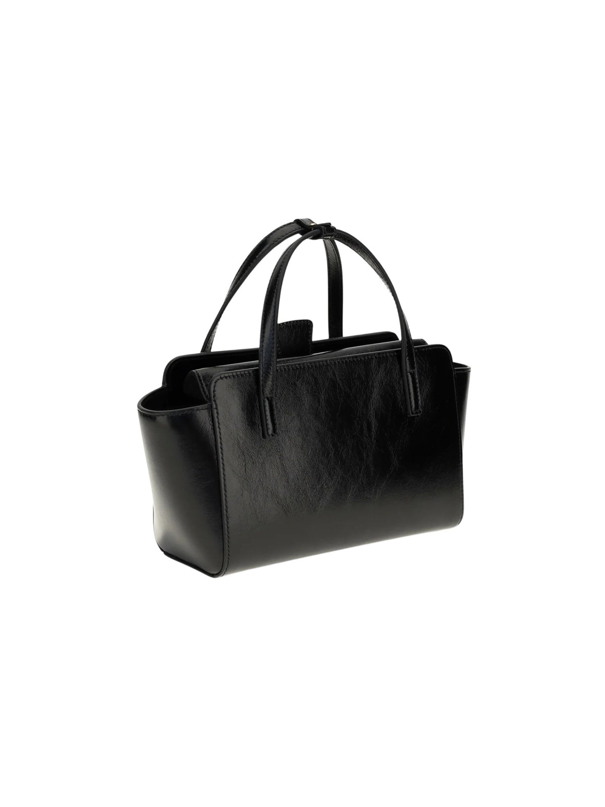 Borsa a spalla Flap Small con manico superiore HIDESINS FL13CRBLK CRISP BALCK 