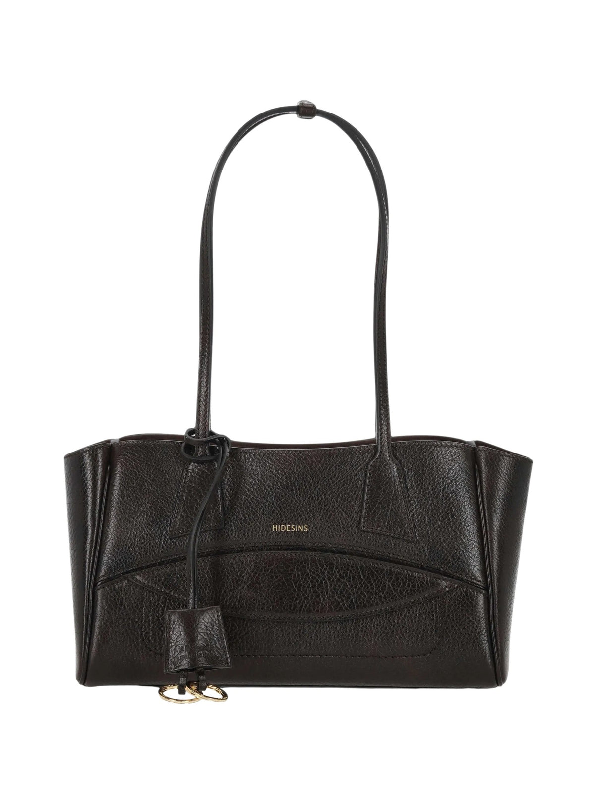 Borsa a spalla in pelle con stampa logo S<BR/> HIDESINS SH13LGTMR LAGOON T.MORO 