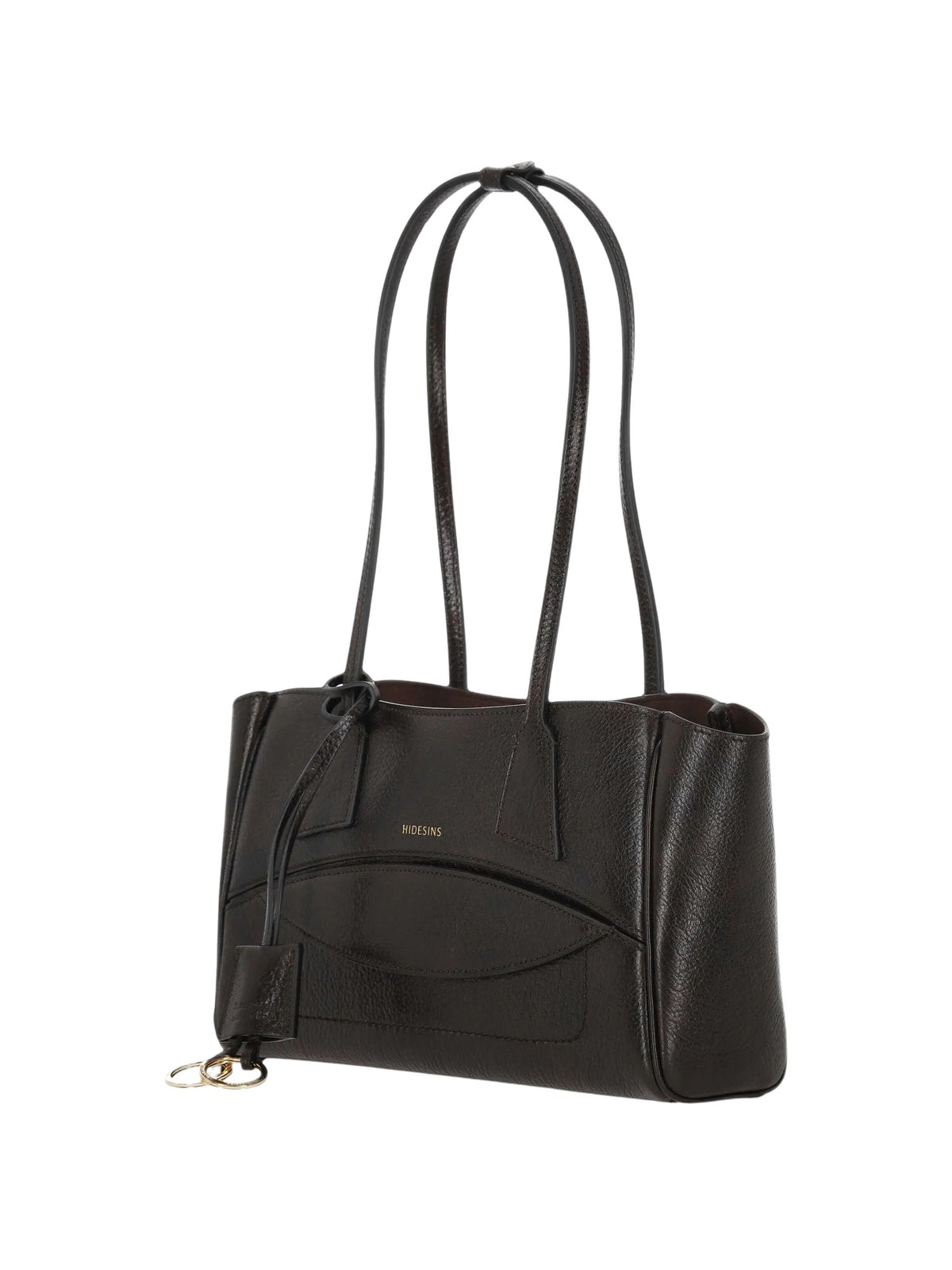 Borsa a spalla in pelle con stampa logo S<BR/> HIDESINS SH13LGTMR LAGOON T.MORO 