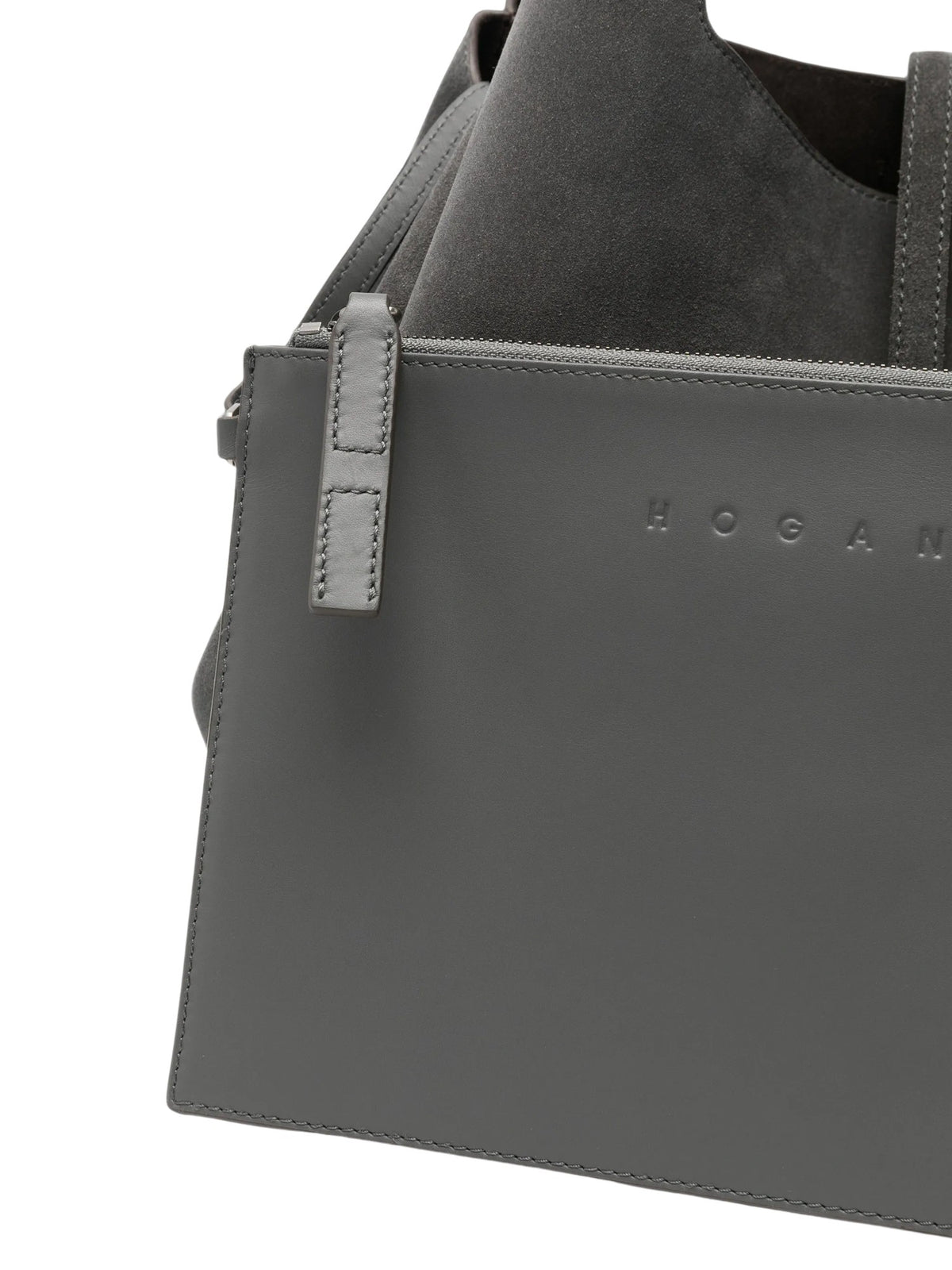 Borsa a mano in suede HOGAN KBW01XA1300UGMB401 PIOMBO 