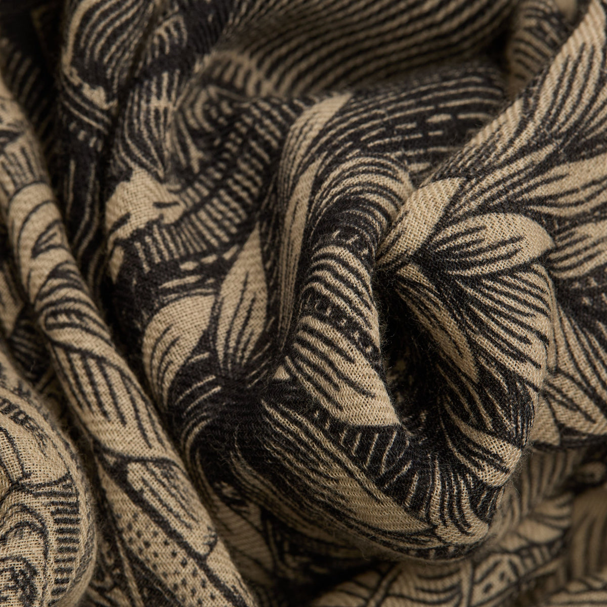 Sciarpa Piranesi in 100% lana INOUI ET221PI01 BLACK 