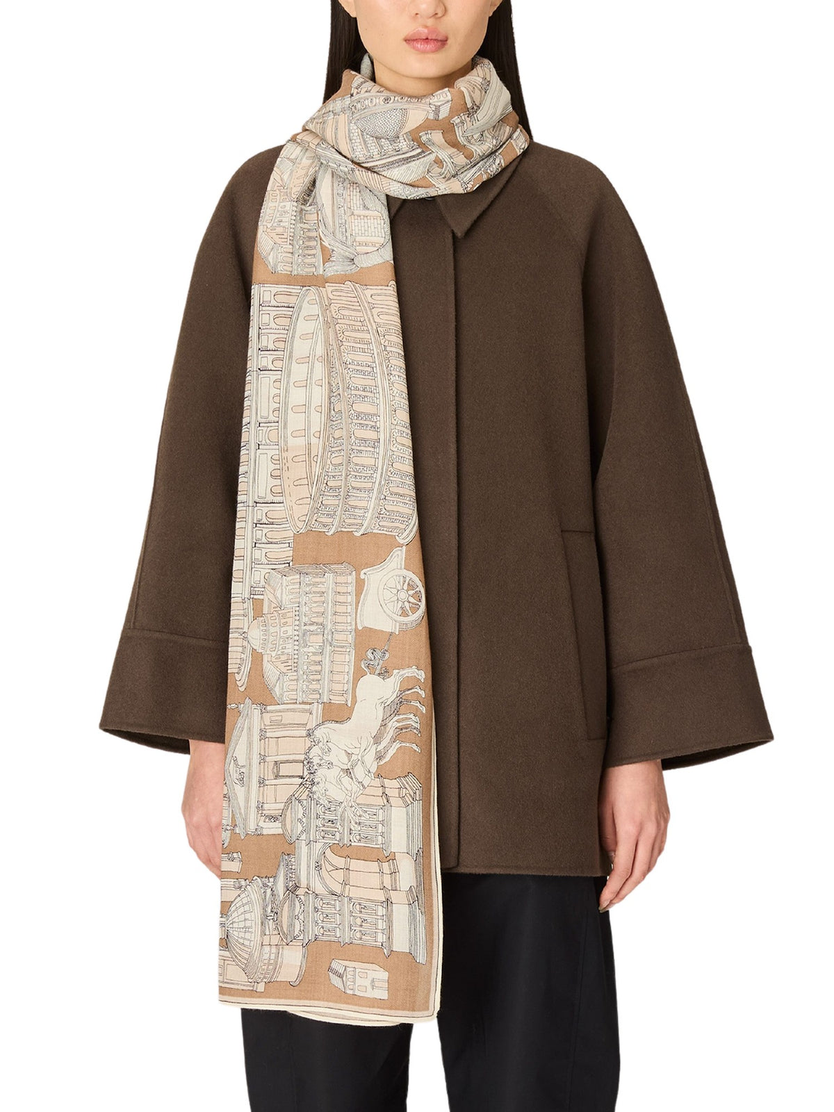 Sciarpa 55 Roma INOUI ET24ROM15 BEIGE 