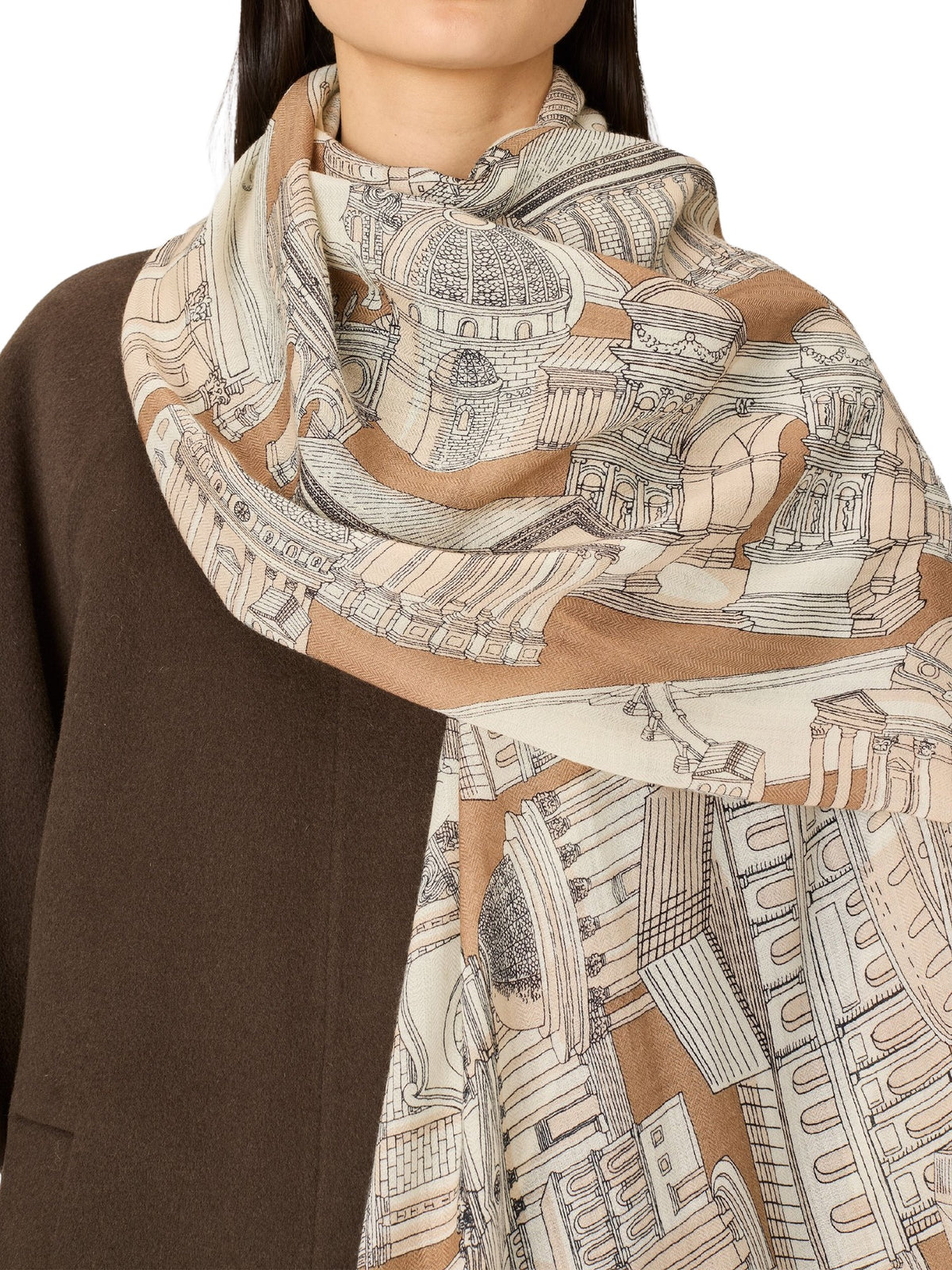 Sciarpa 55 Roma INOUI ET24ROM15 BEIGE 