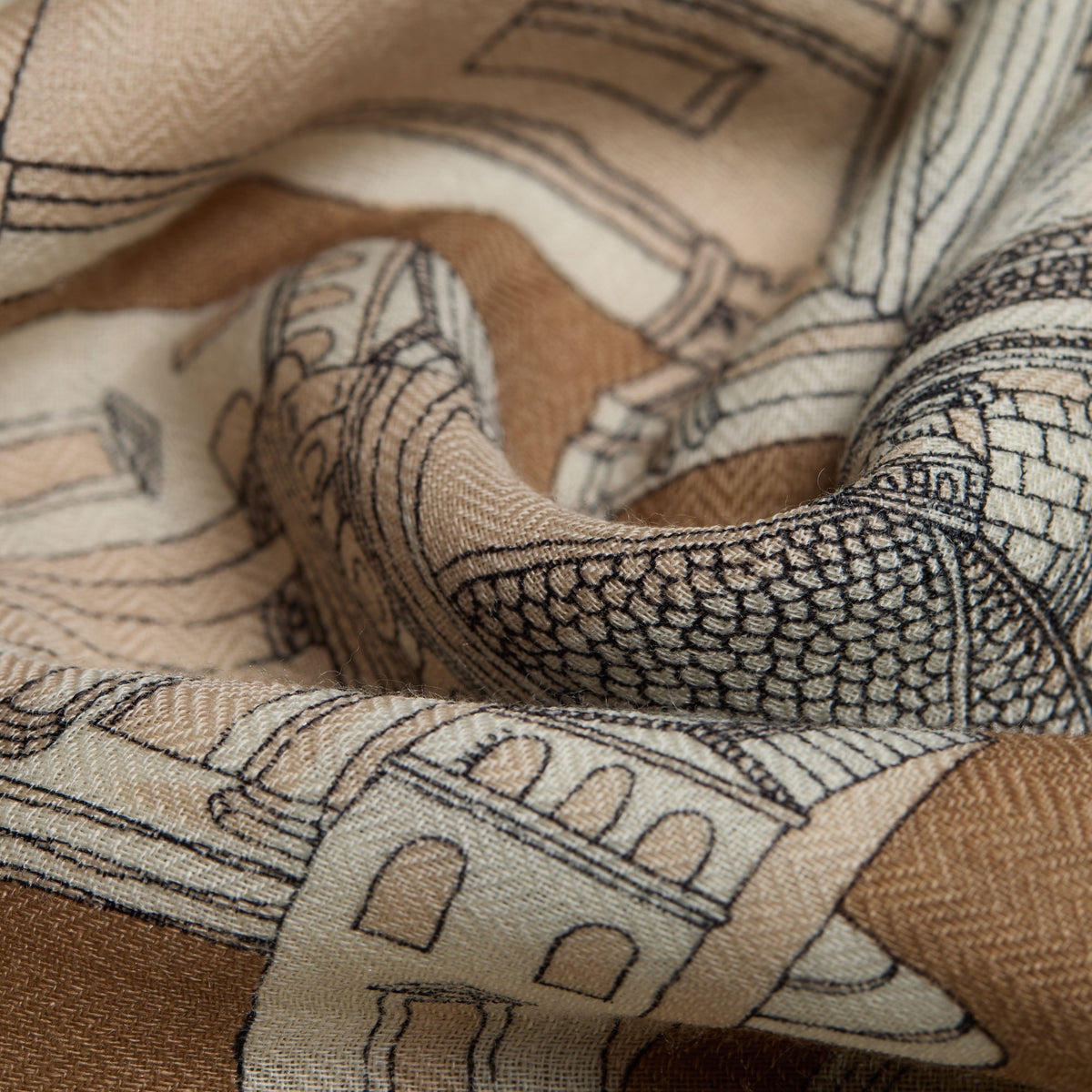 Sciarpa 55 Roma INOUI ET24ROM15 BEIGE 