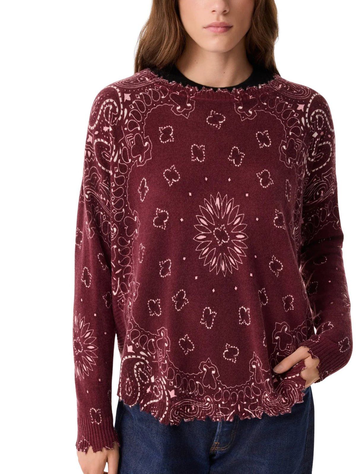 Maglione Mela Bandana in maglia Kujten F2913 2622 