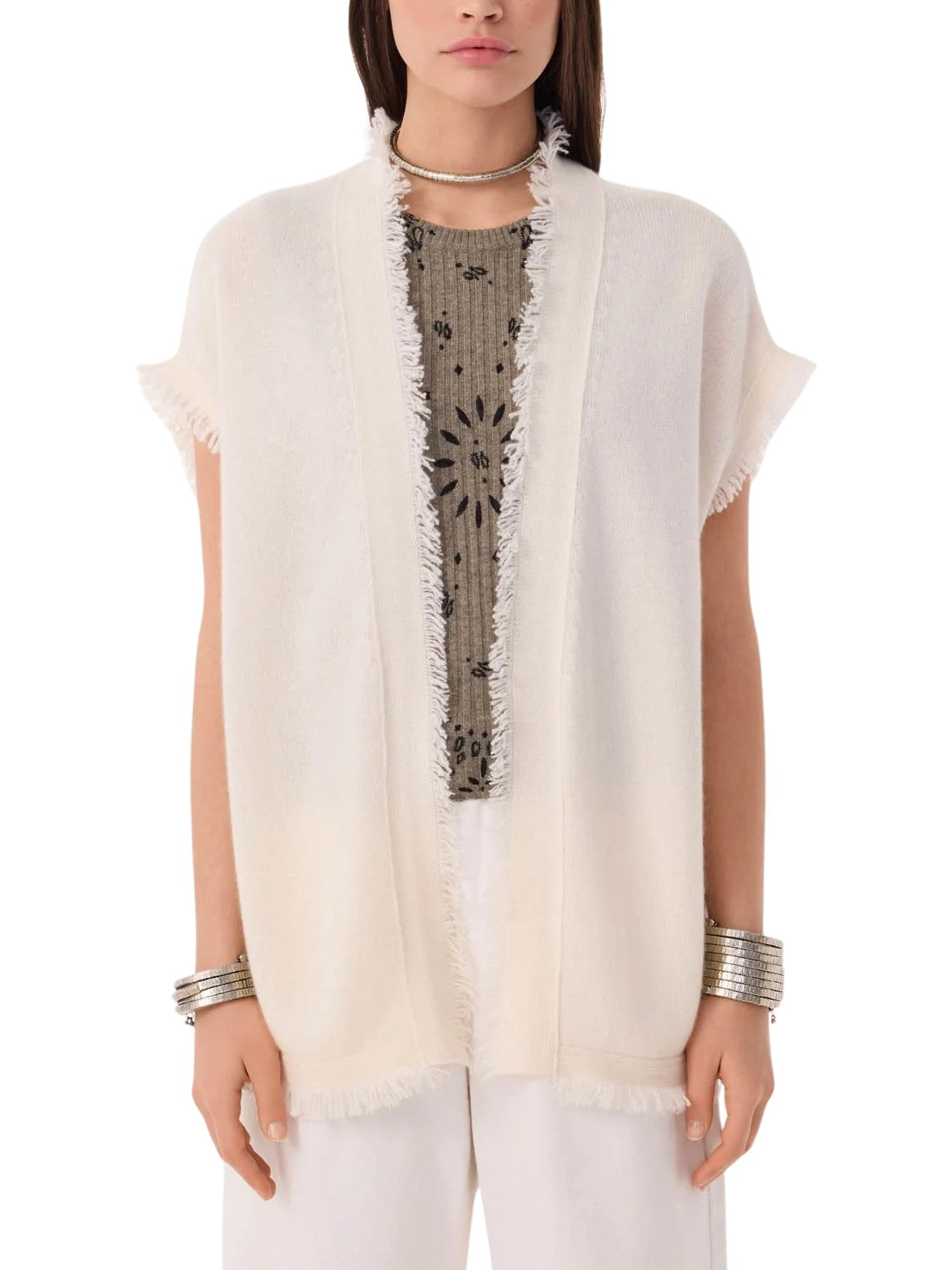 Gilet Nessa  in cashmere Kujten F4017 755 
