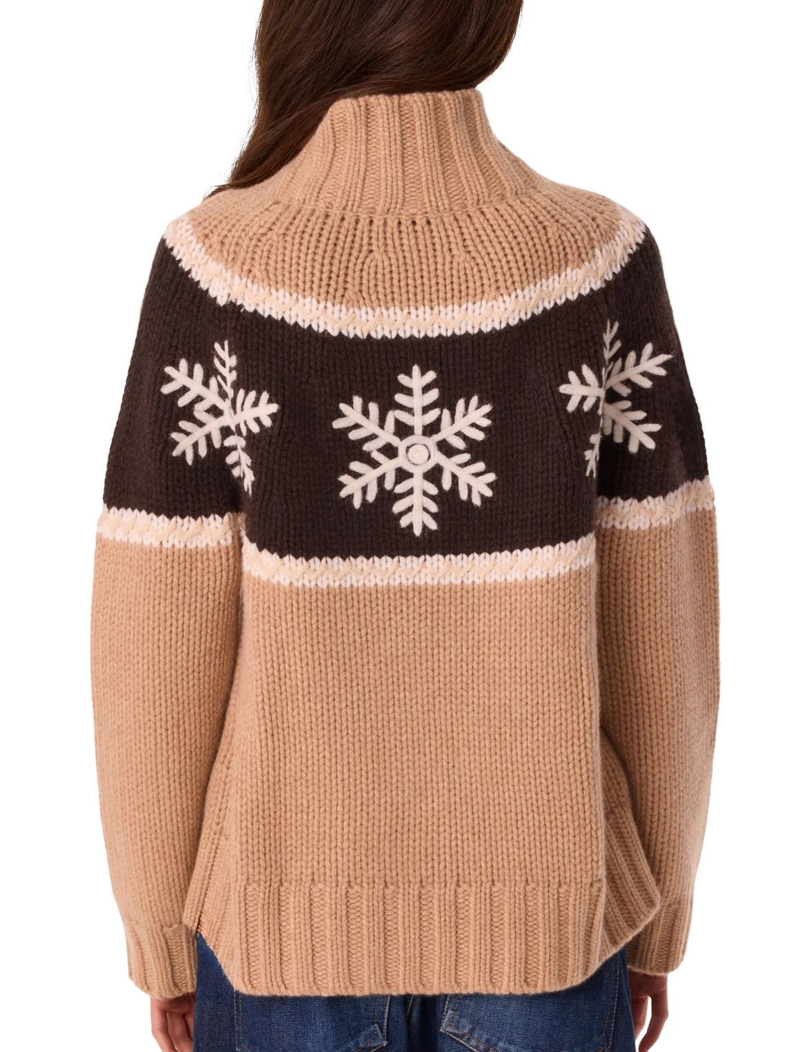 Maglione Floka color cammello chiaro Kujten F5092 2289 