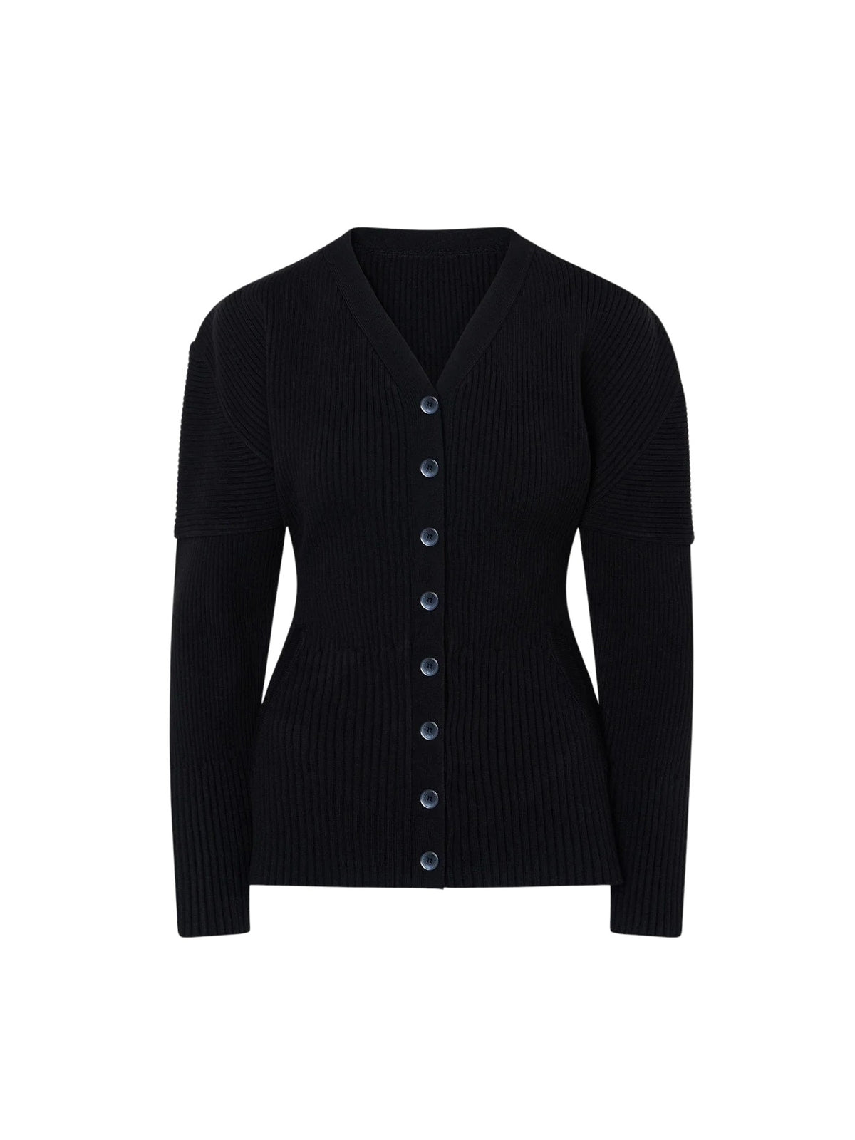 Giacca in maglia a coste con abbottonatura LA PISCINE WK001 999 