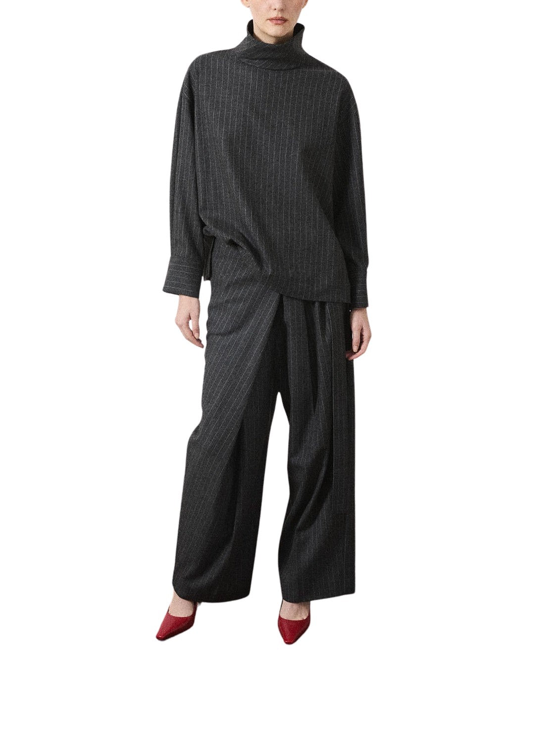 Pantaloni portafoglio con motivo gessato LA PISCINE WP008 102 