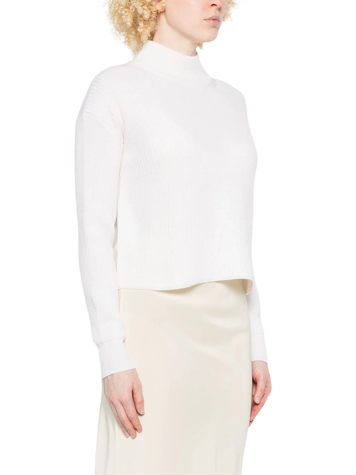 Maglione a costine con collo alla coreana<BR/> MAX MARA S 2626366022600 001 