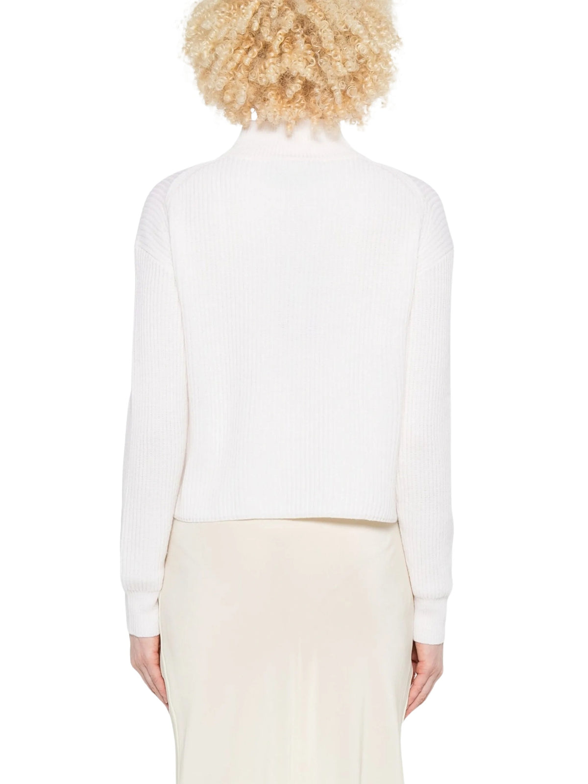 Maglione a costine con collo alla coreana<BR/> MAX MARA S 2626366022600 001 