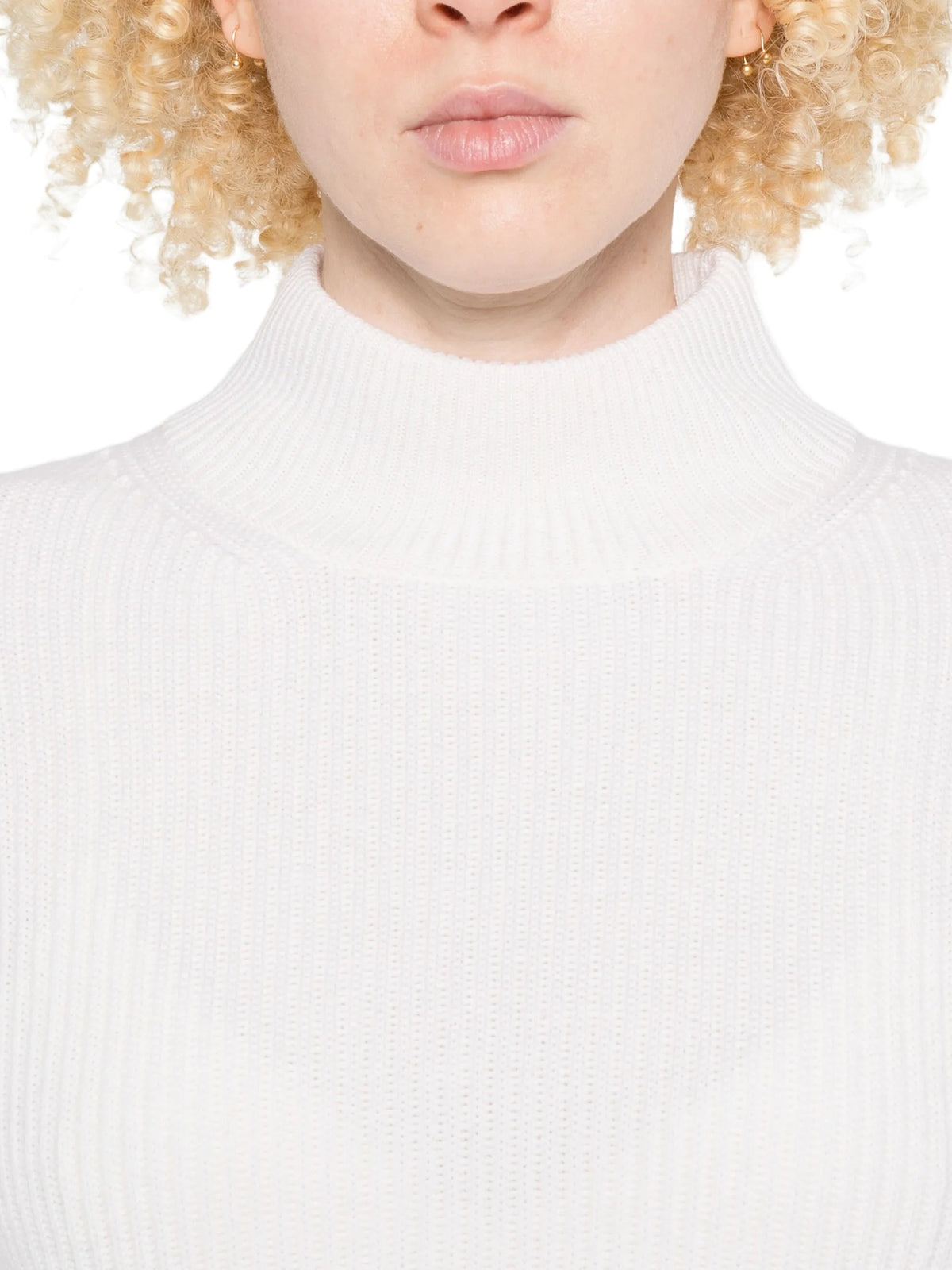 Maglione a costine con collo alla coreana<BR/> MAX MARA S 2626366022600 001 