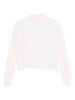 Maglione a costine con collo alla coreana