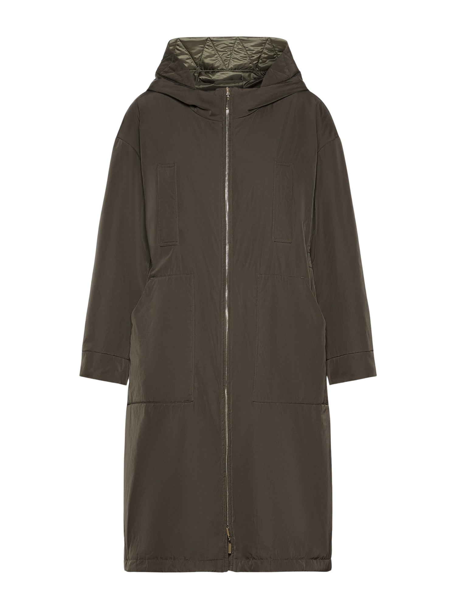 Parka imbottito reversibile lungo in radzmir e tela antigoccia<BR/> MAX MARA S 2629496014600 012 