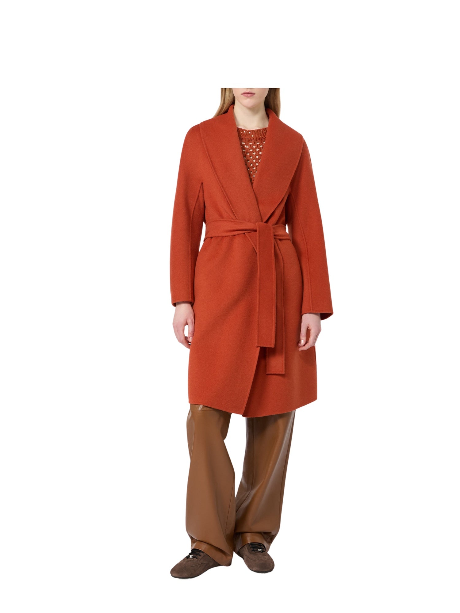 Cappotto a vestaglia in lana, cachemire e seta<BR/> Max Mara Studio 2626016031600 084 