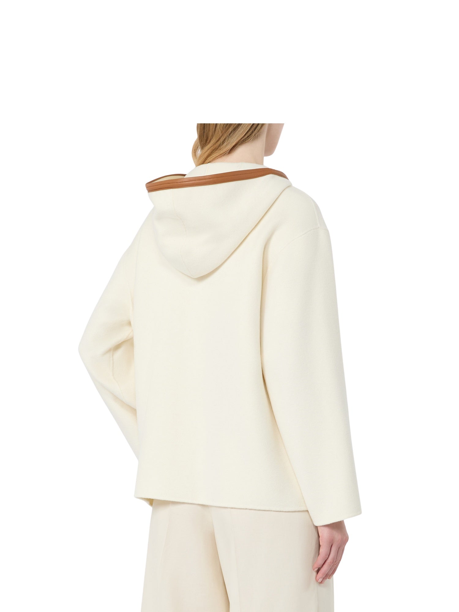 Cappotto con cappuccio in lana, seta e cachemire<BR/> Max Mara Studio 2626086051600 003 