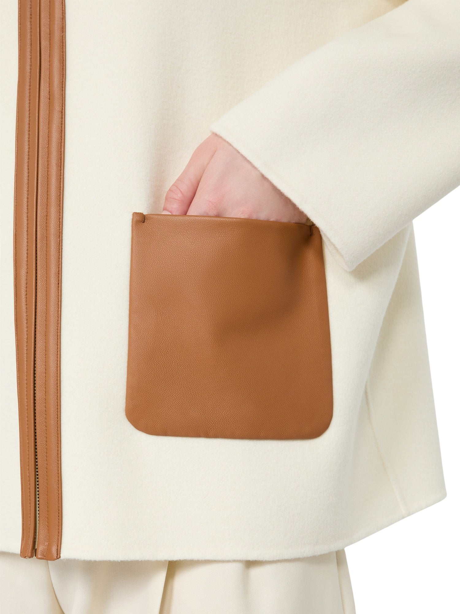 Cappotto con cappuccio in lana, seta e cachemire<BR/> Max Mara Studio 2626086051600 003 