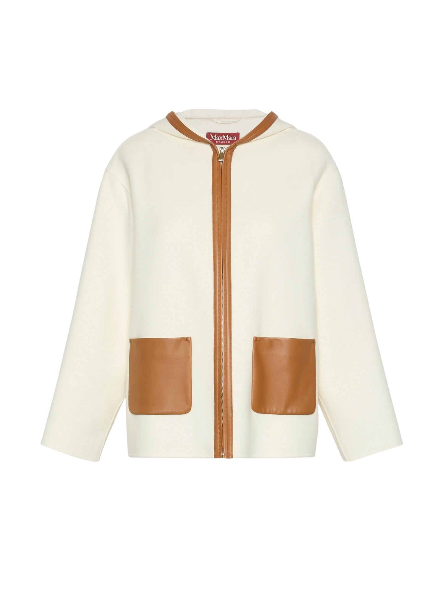 Cappotto con cappuccio in lana, seta e cachemire<BR/> Max Mara Studio 2626086051600 003 