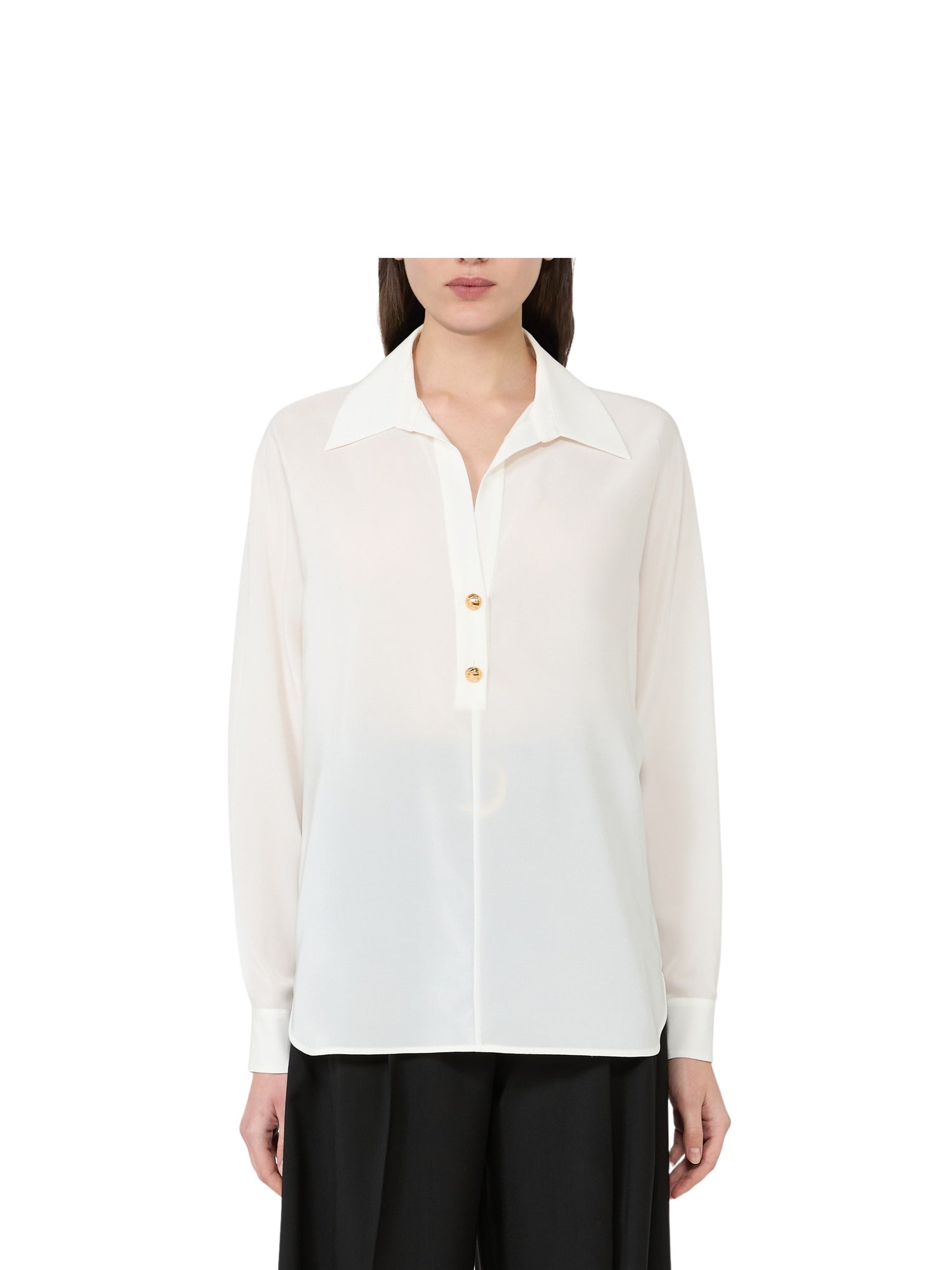 Camicia polo in crêpe de Chine Max Mara Studio 2626116061600 008 