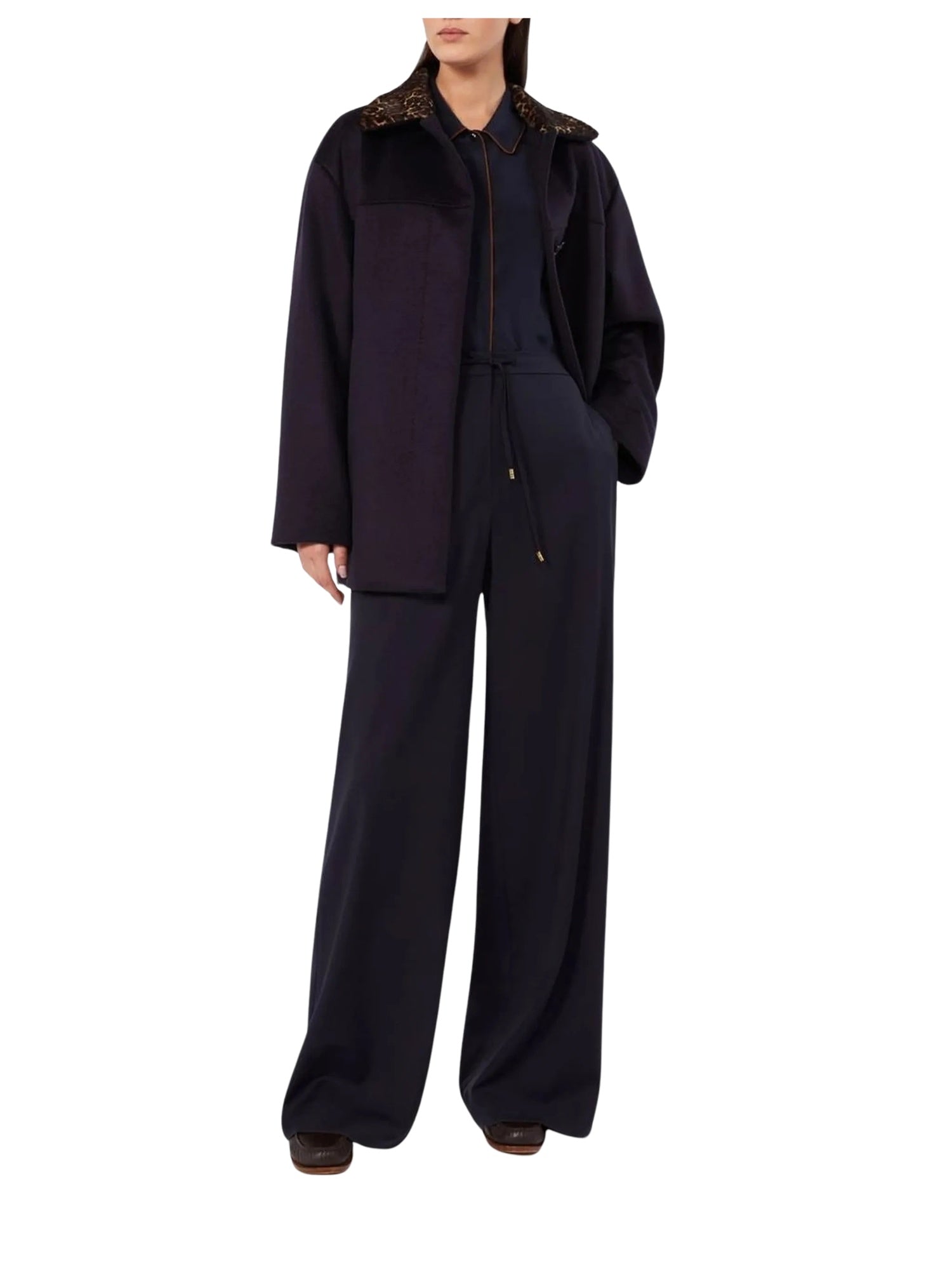 Pantaloni a gamba larga con coulisse<BR/> Max Mara Studio 2626136031600 008 