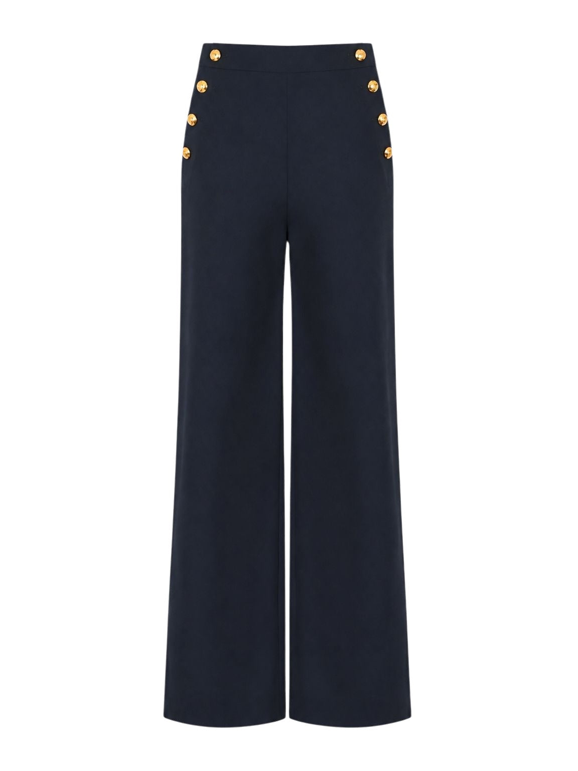 Pantaloni a gamba larga con bottoni<BR/> Max Mara Studio 2626136091600 007 