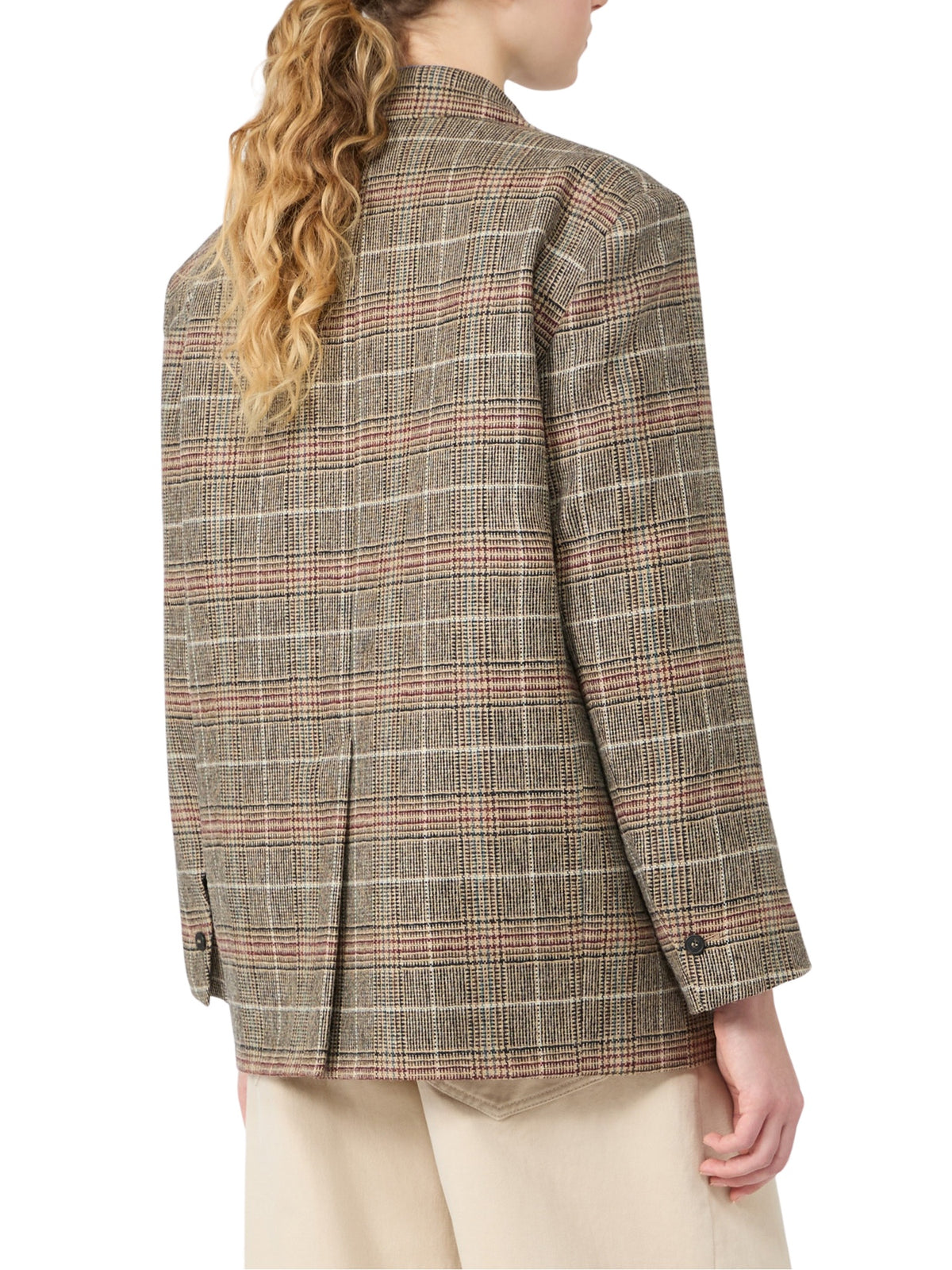 Blazer monopetto in lana Principe di Galles Max Mara Weekend 2625046082600 003 