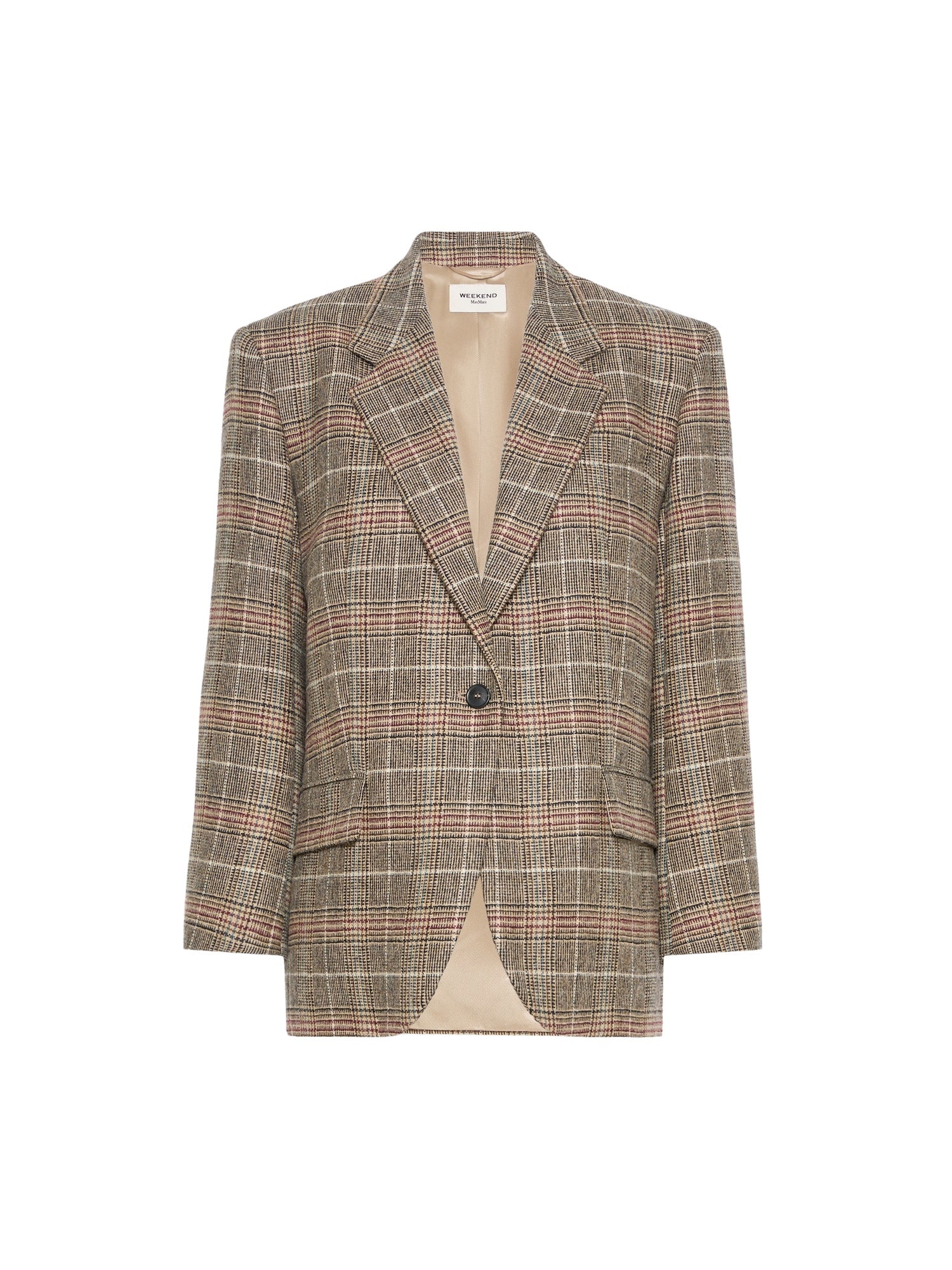 Blazer monopetto in lana Principe di Galles Max Mara Weekend 2625046082600 003 