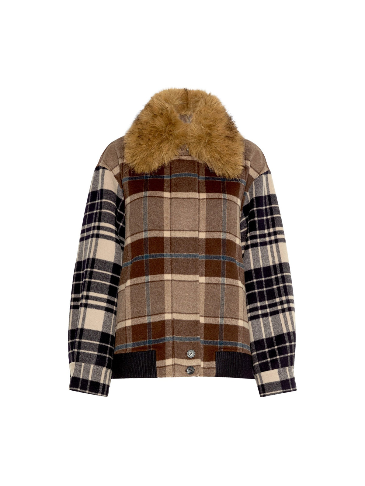 Bomber in drap di lana Check Max Mara Weekend 2625086022600 001 