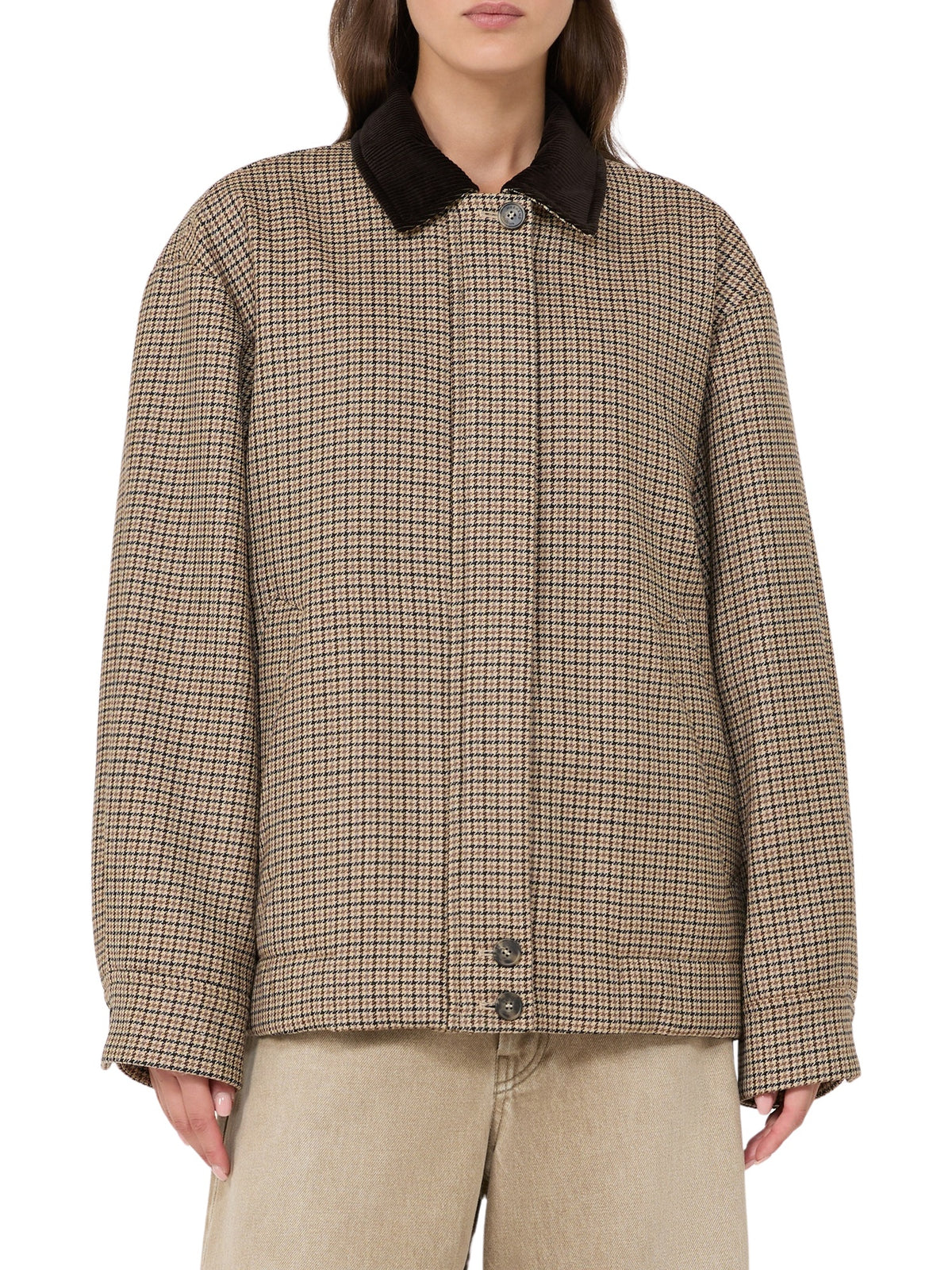 Giacca bomber in lana Pied de Poule Max Mara Weekend 2625086071600 001 