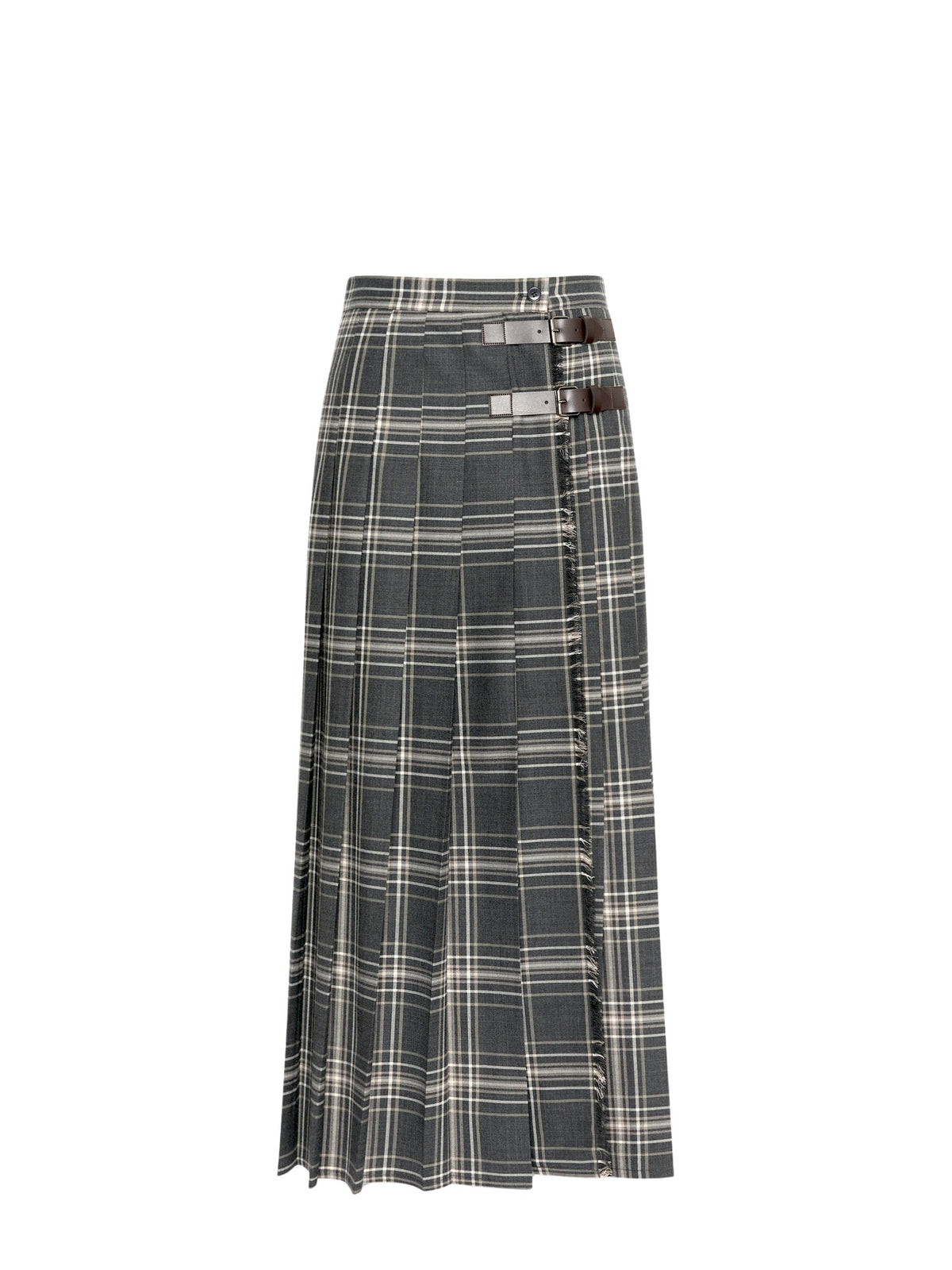 Gonna a pieghe in batavia di lana<BR/> Max Mara Weekend 2625106092600 001 