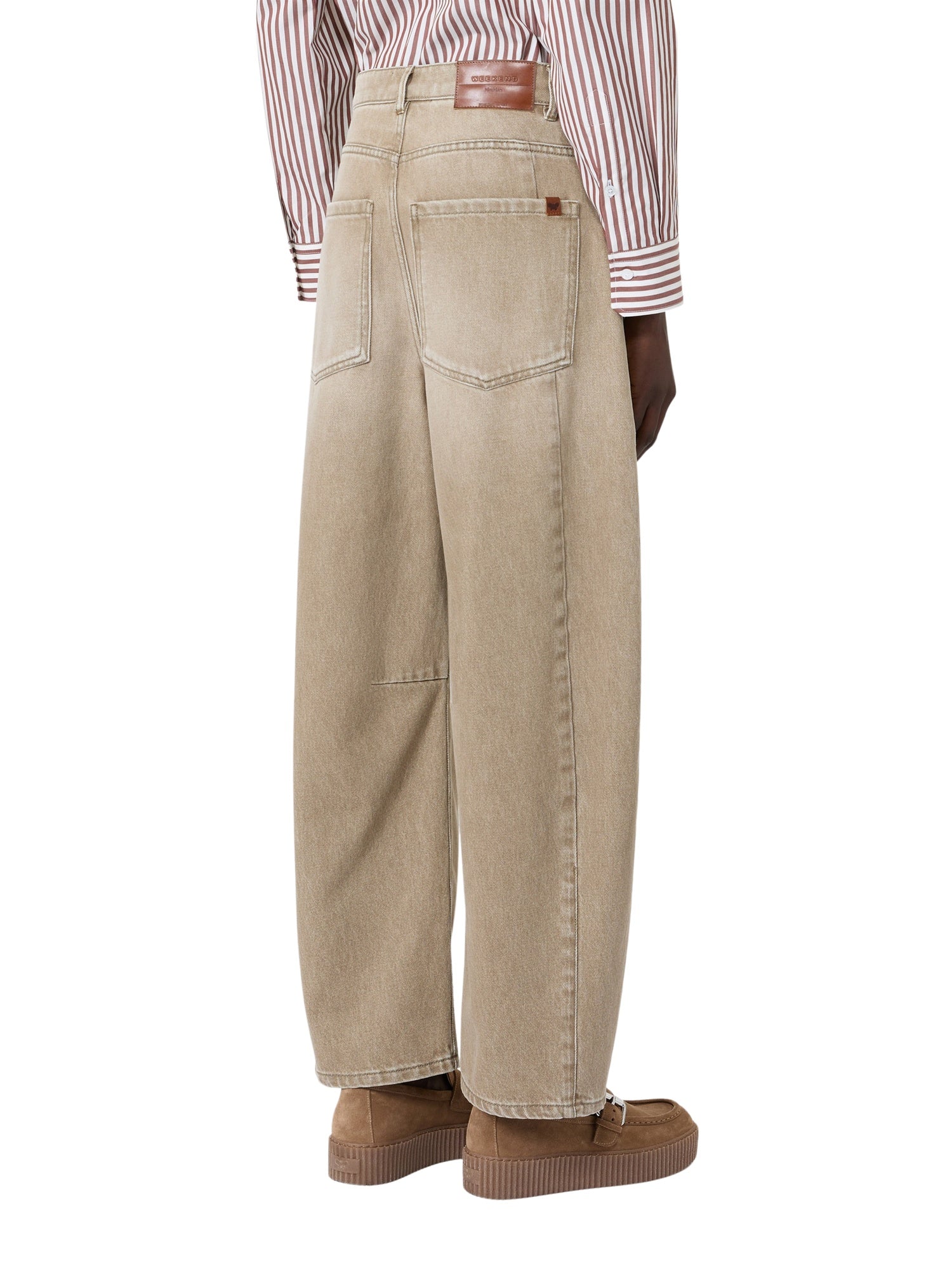 Jeans barrel leg in denim effetto used Max Mara Weekend 2625186061600 013 