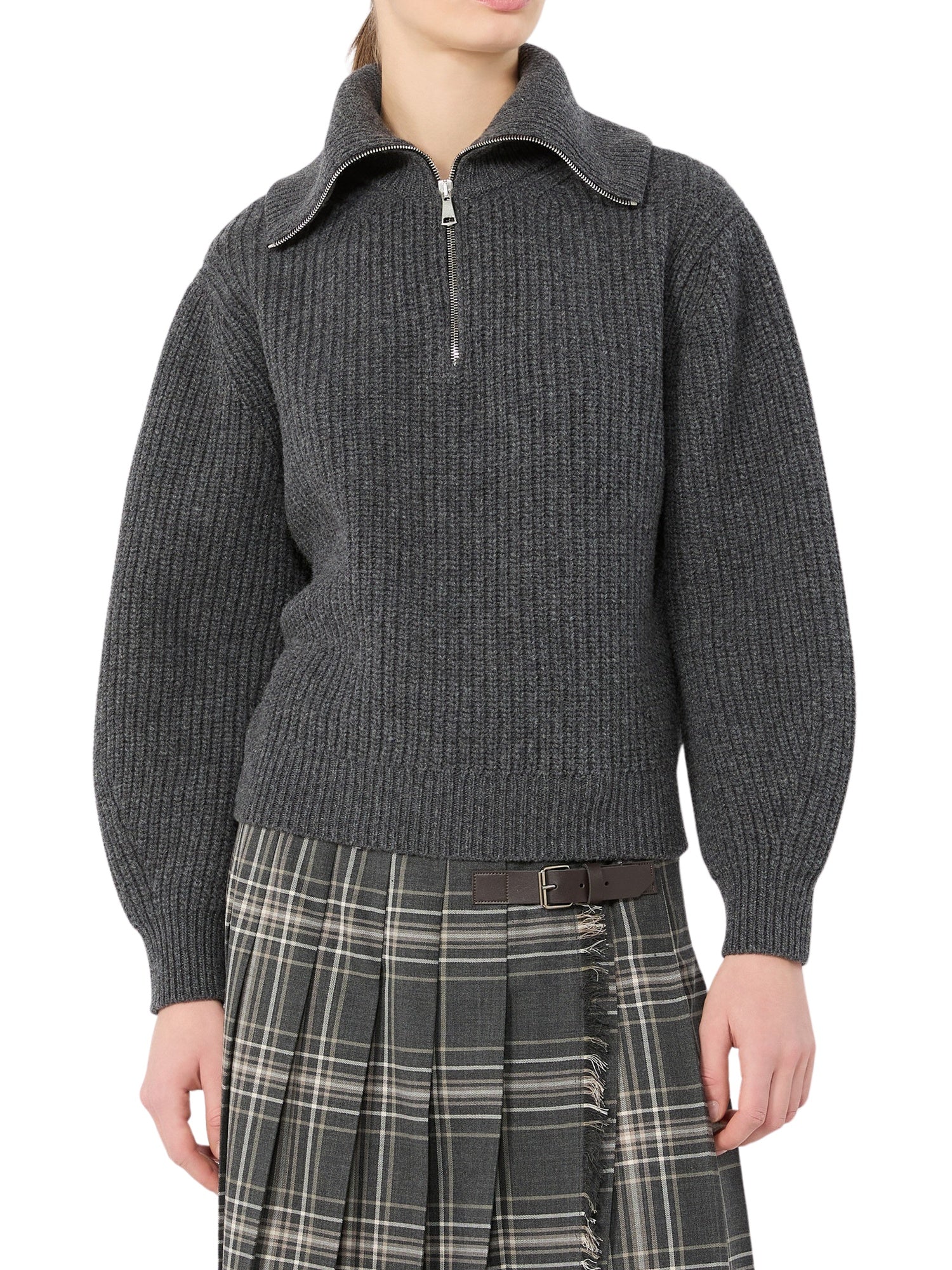 Dolcevita con zip in lana Max Mara Weekend 2625366182600 006 
