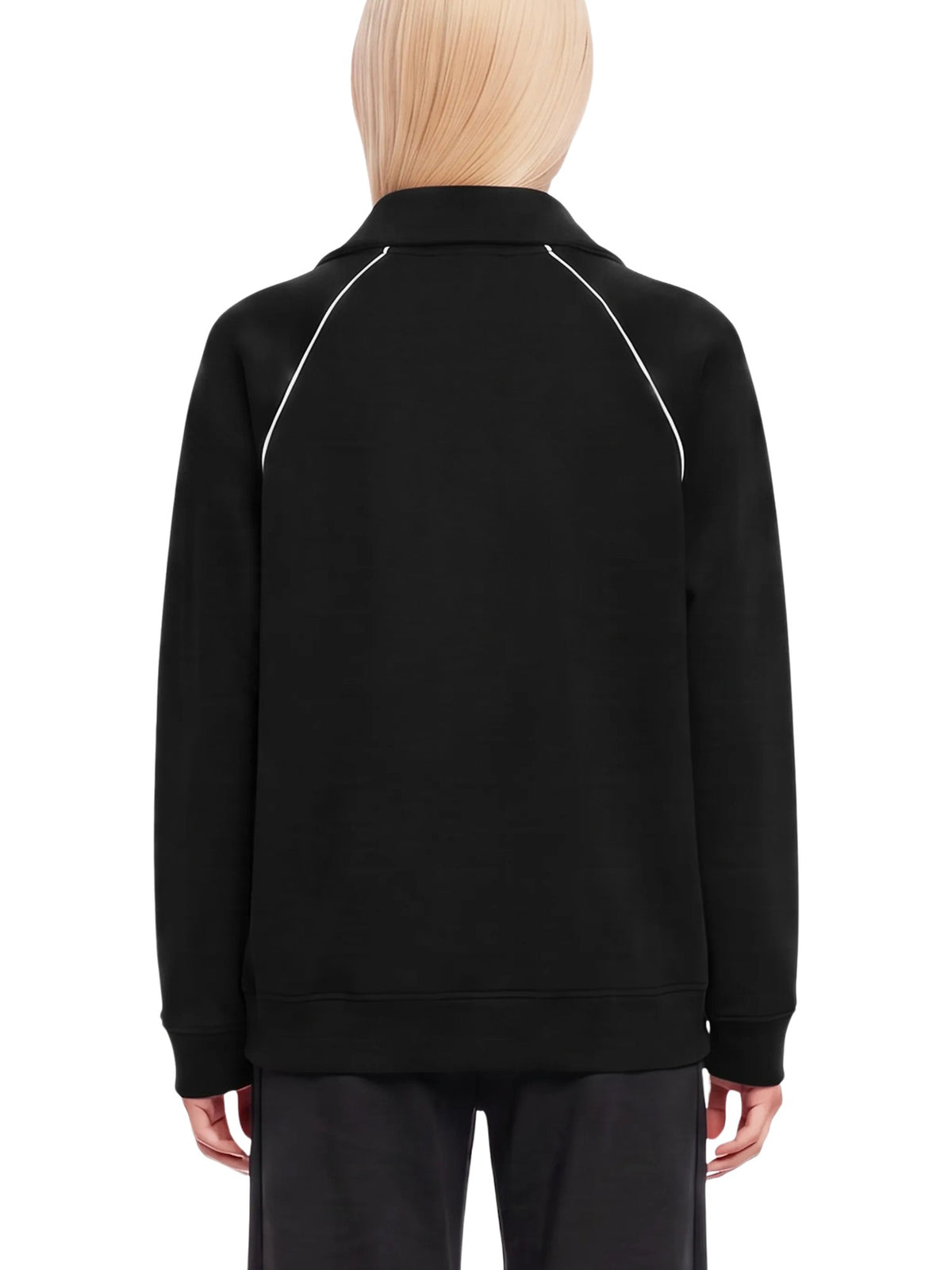Maglione con profili e mezza zip Max Mara Weekend 2625926031600 001 