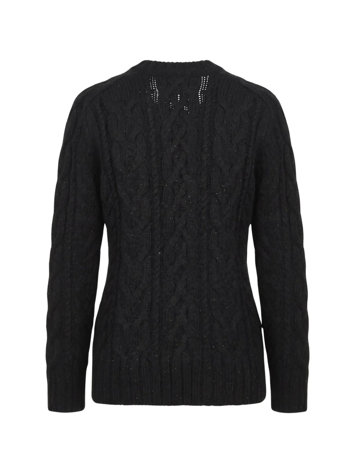 Maglione in maglia a trecce con paillettes<BR/> P.A.R.O.S.H. LADYBRIL-D540993 013 