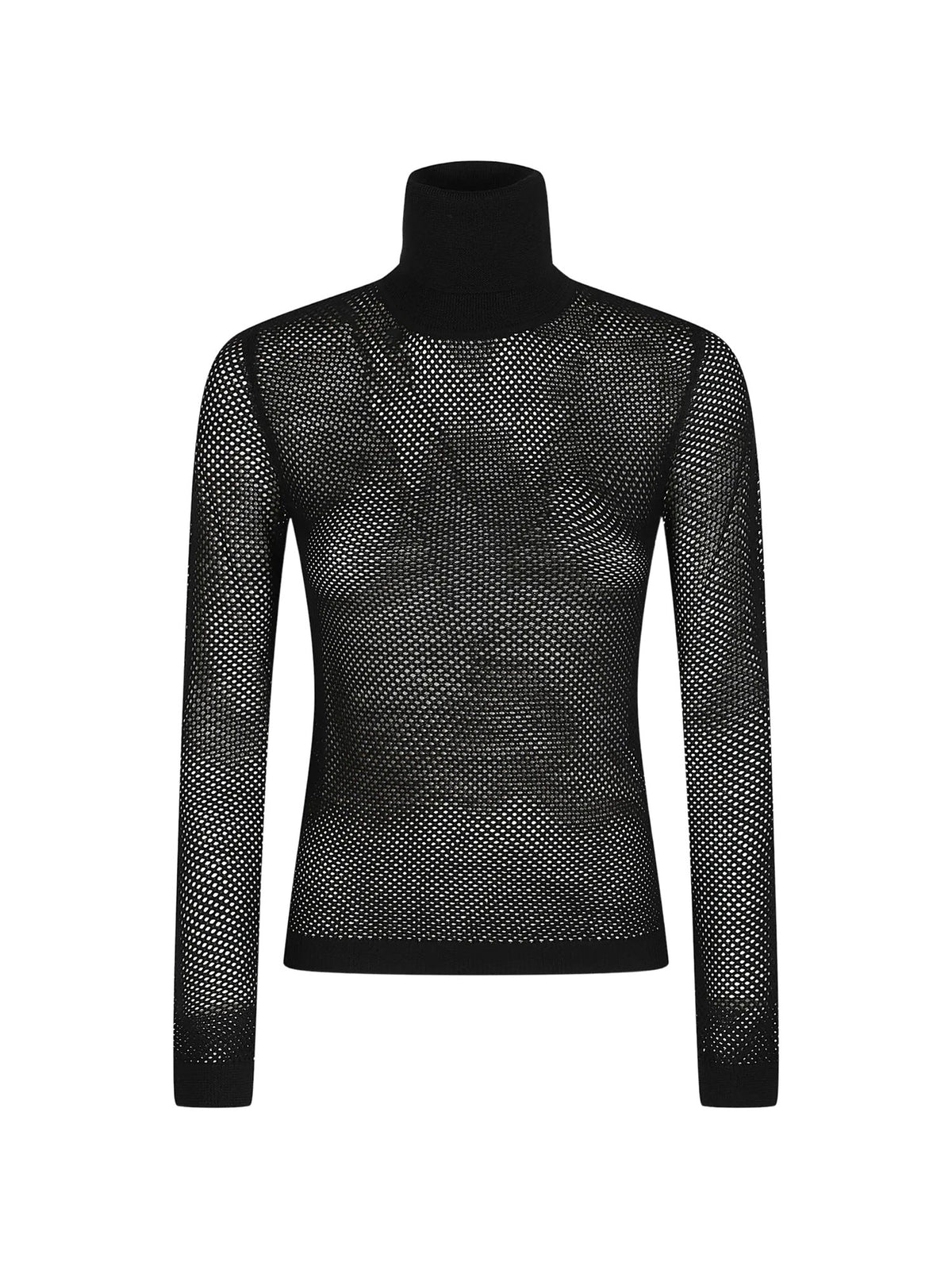 Maglione dolcevita in maglia traforata<BR/> P.A.R.O.S.H. LANET-D512963 013 