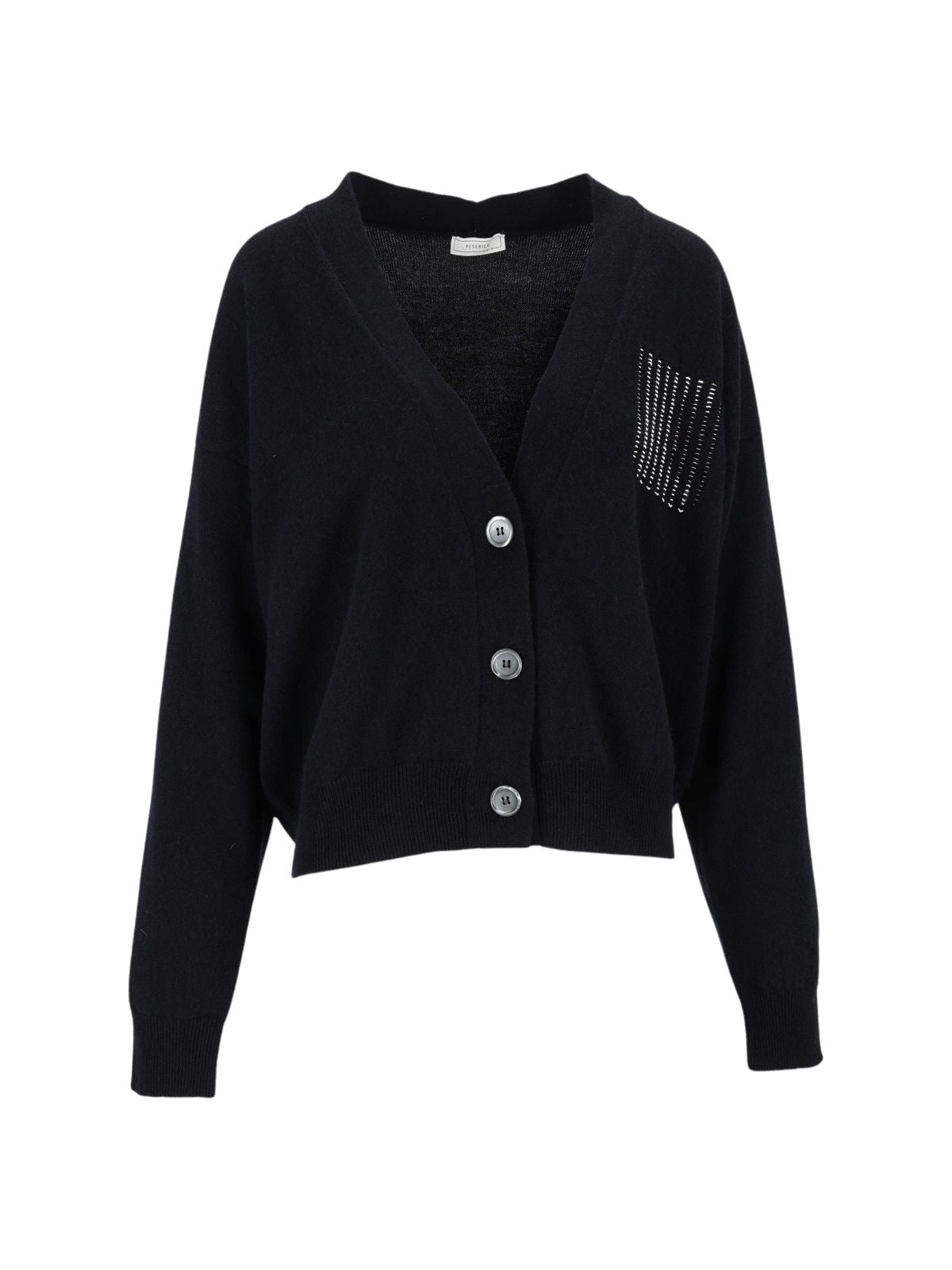 Cardigan con scollo a V e perline Peserico A99206F12 A9283A61 