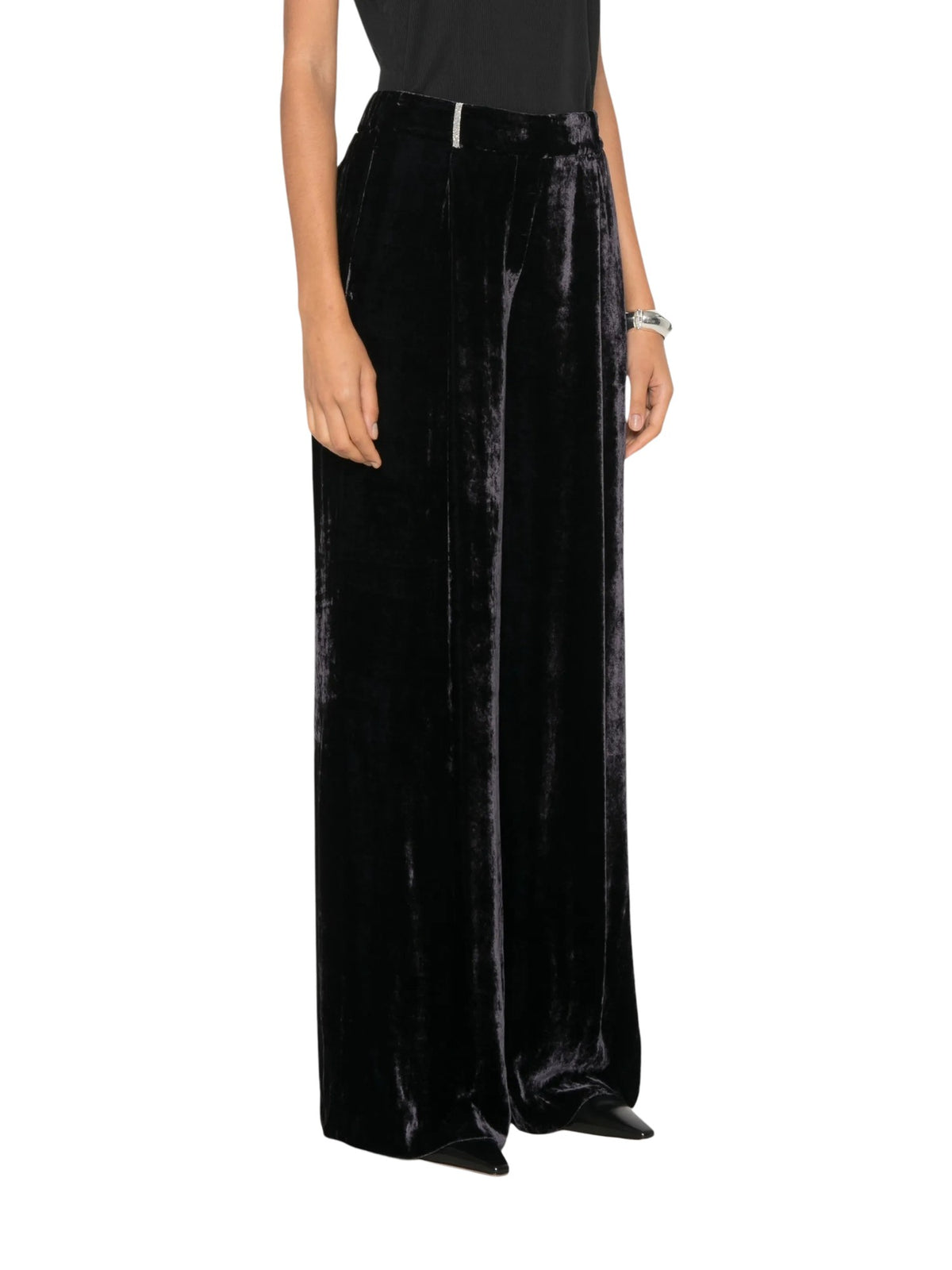 Pantaloni palazzo in velluto Peserico E04488 03952263 
