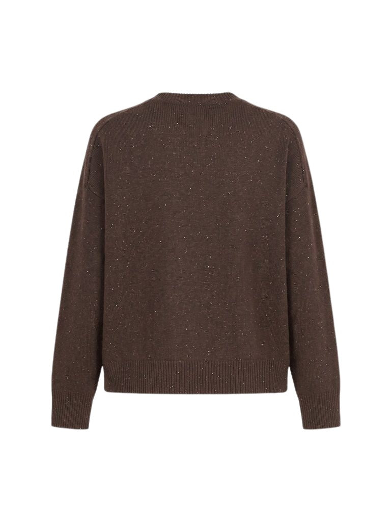 Maglione con spalle scese e applicazioni Peserico S99984F07K 09095252 