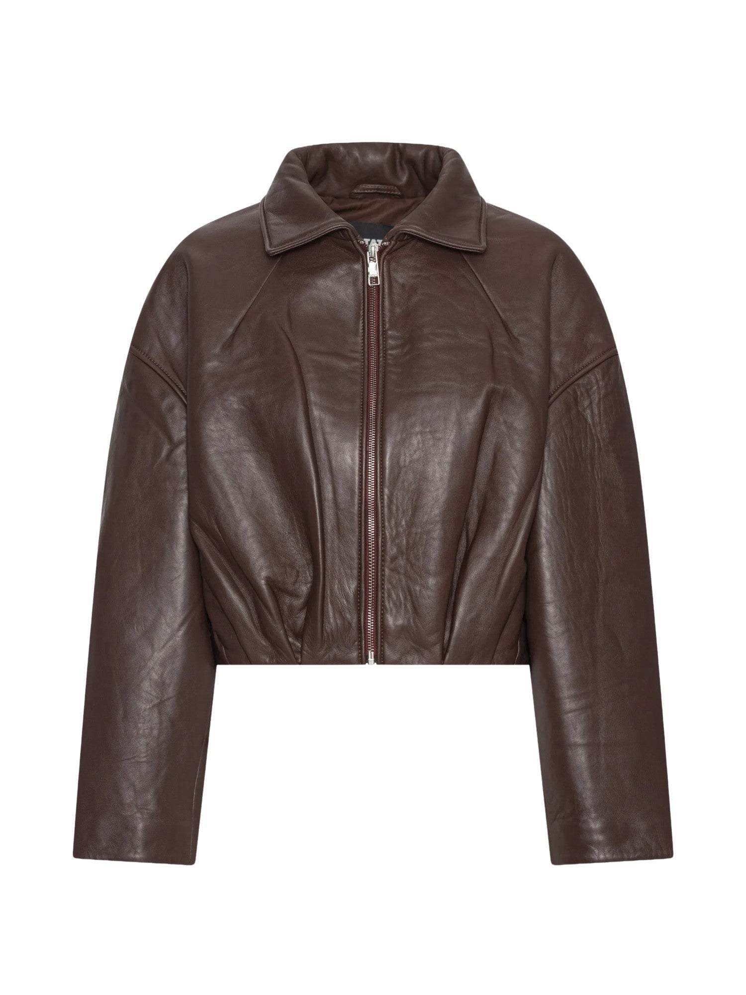 Giacca in pelle bonded marrone scuro Rotate 1165741667 1667 