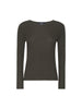 Maglione a coste con polsini a bottoni S Max Mara