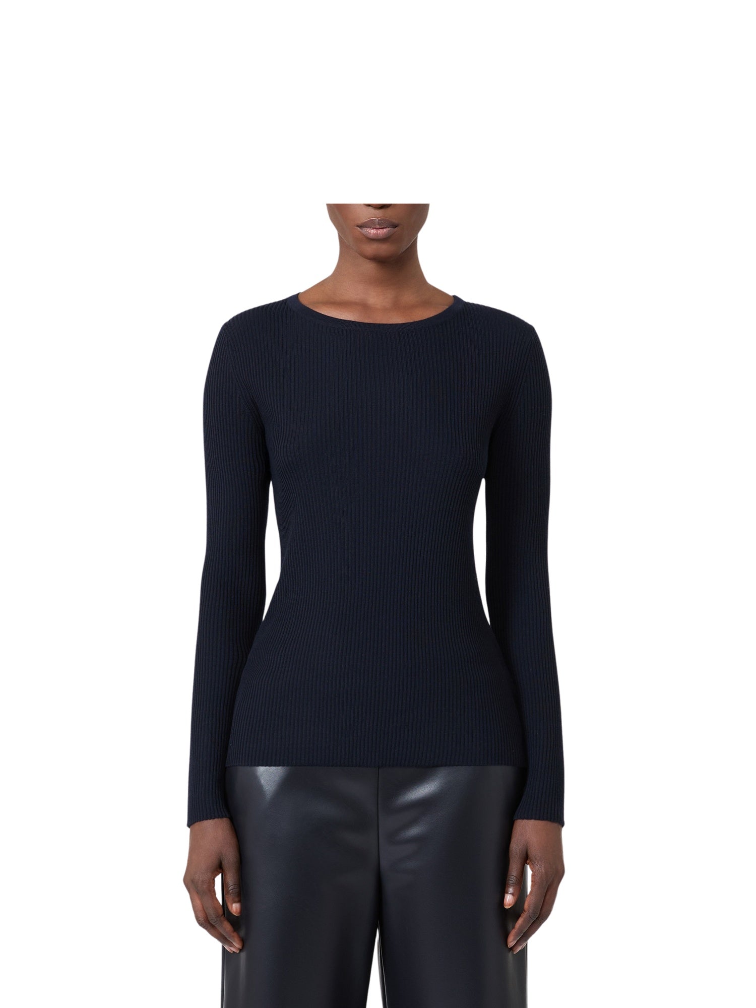 Maglione girocollo a coste S Max Mara Disegno<BR/> S MAXMARA 1 2629366011600 006 
